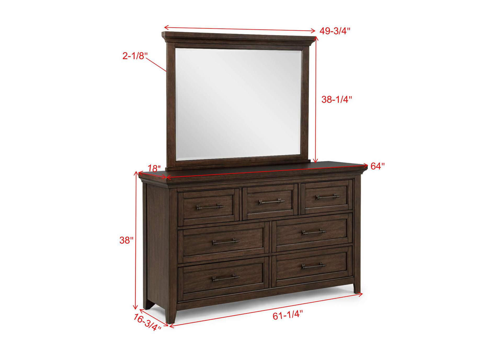 BECKETT DRESSER - BROWN image 7