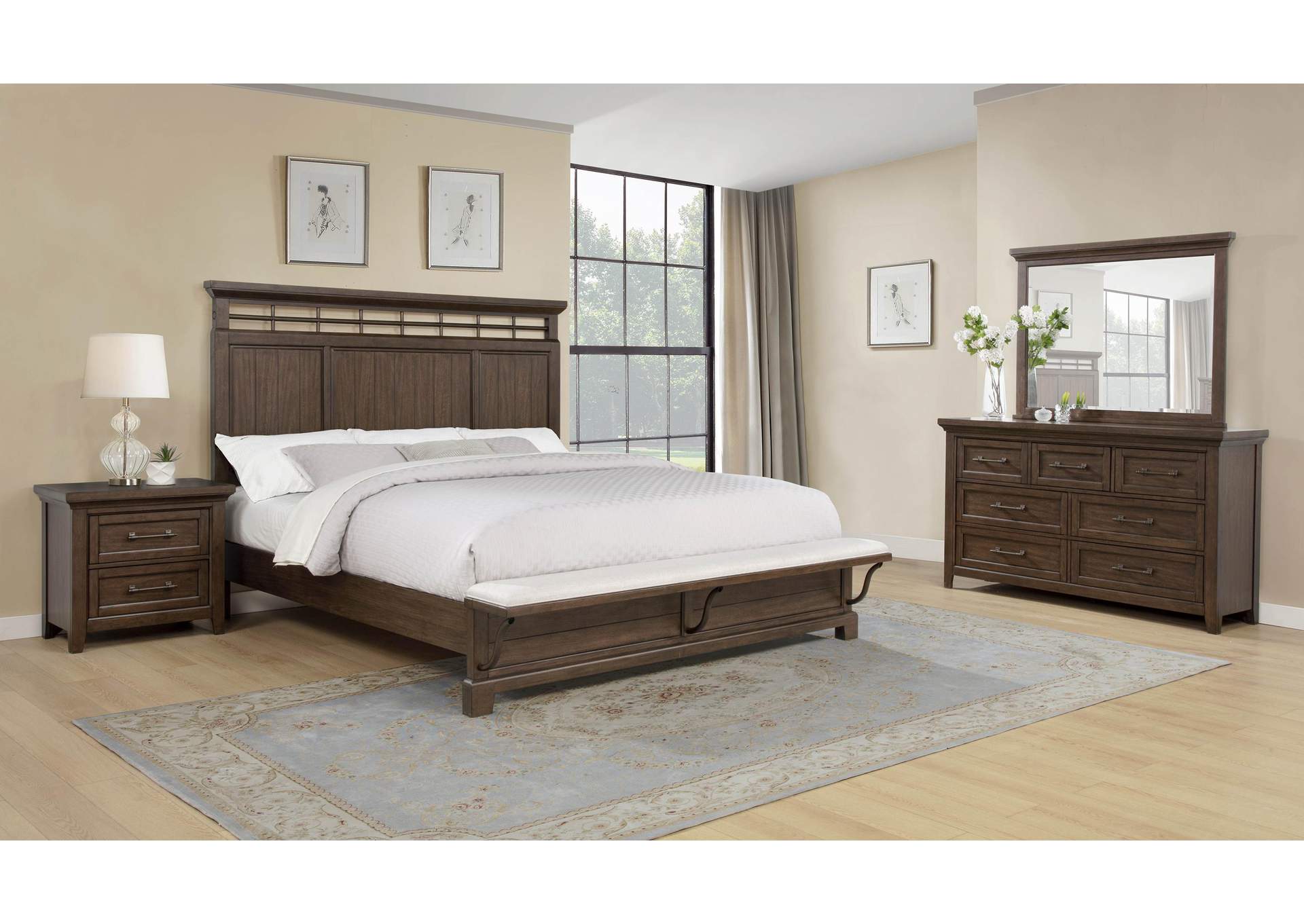 BECKETT NIGHT STAND - BROWN image 5