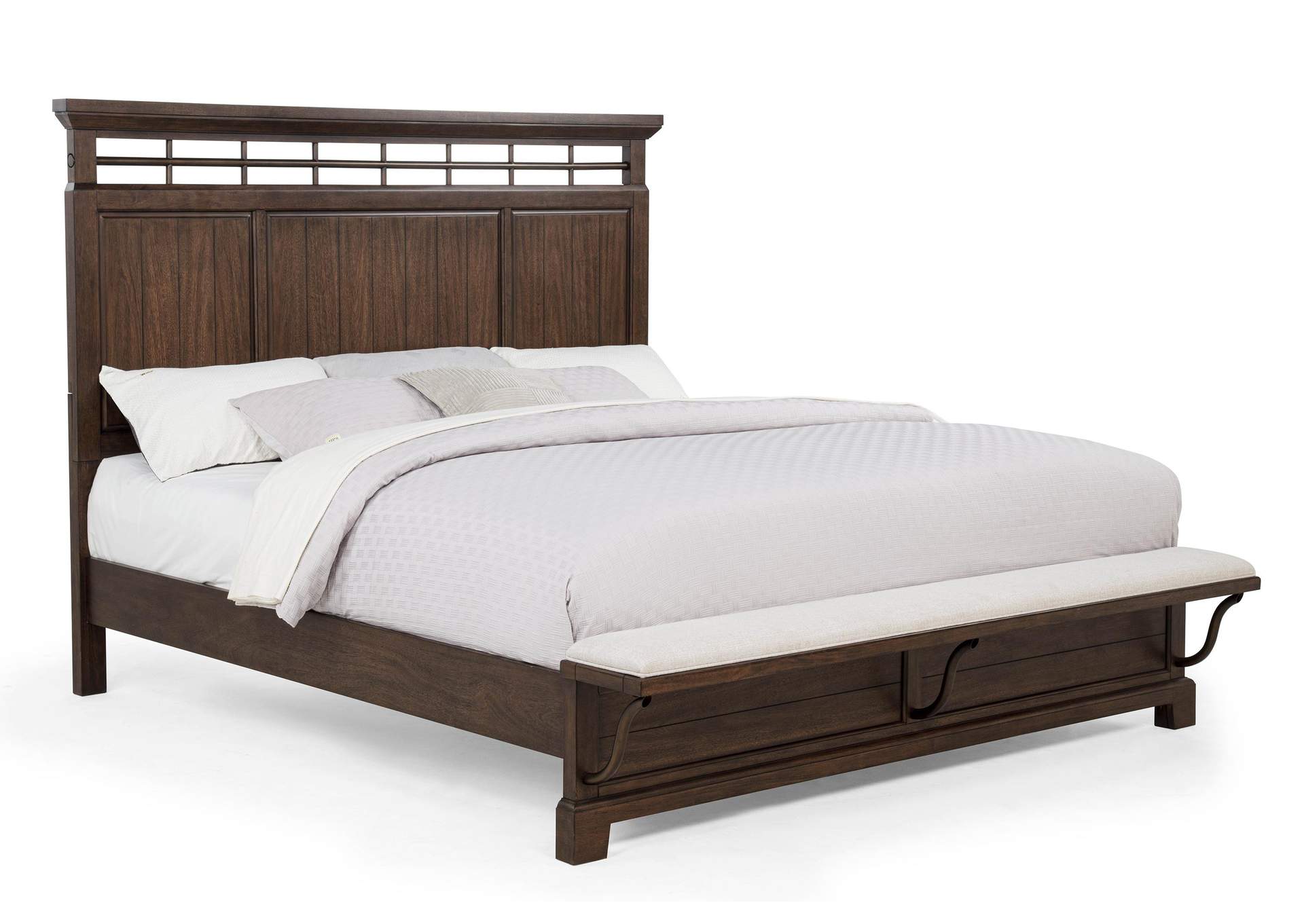 BECKETT KING BED - BROWN image 1