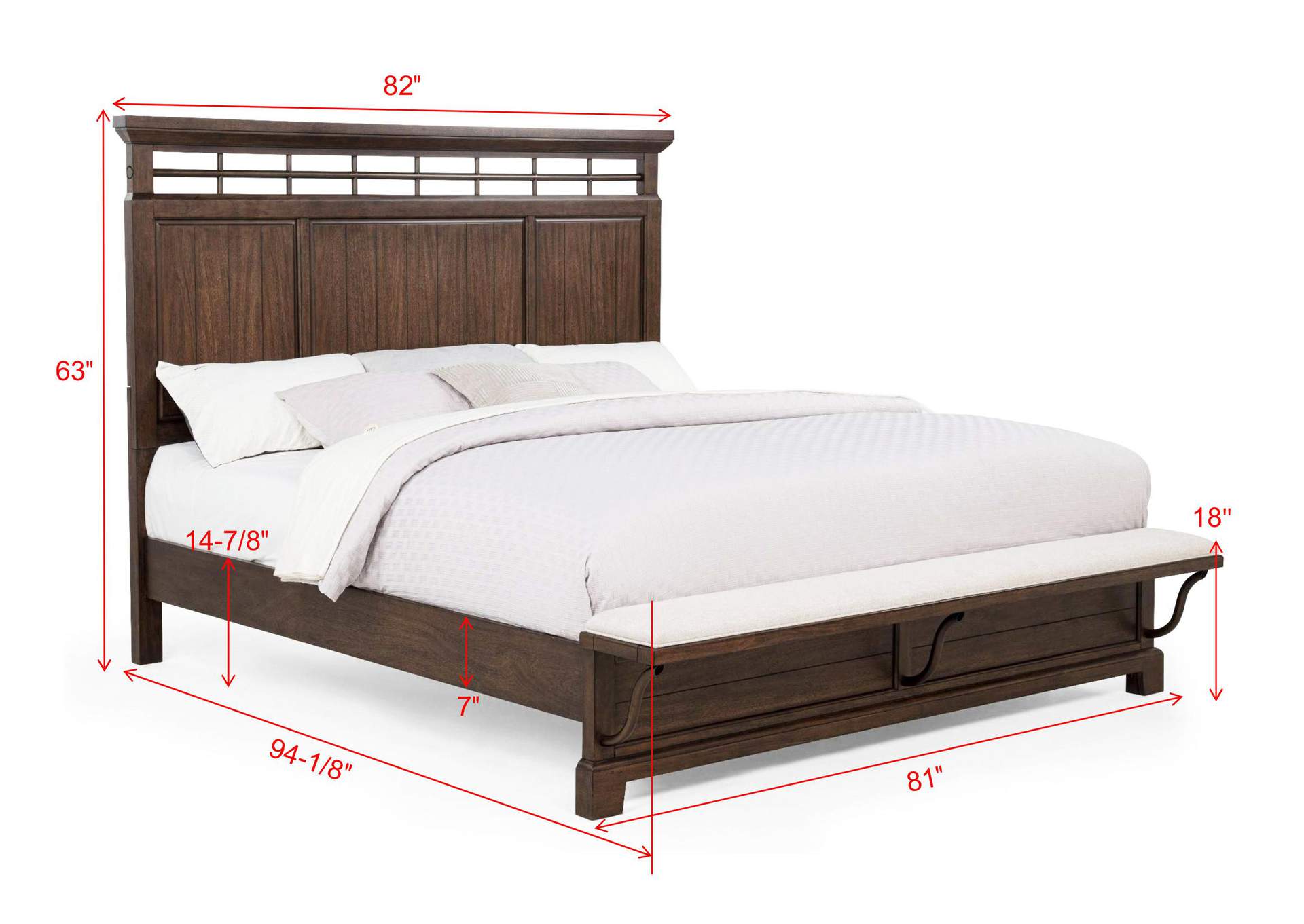BECKETT QUEEN 4-PIECE BEDROOM SET - BROWN image 11