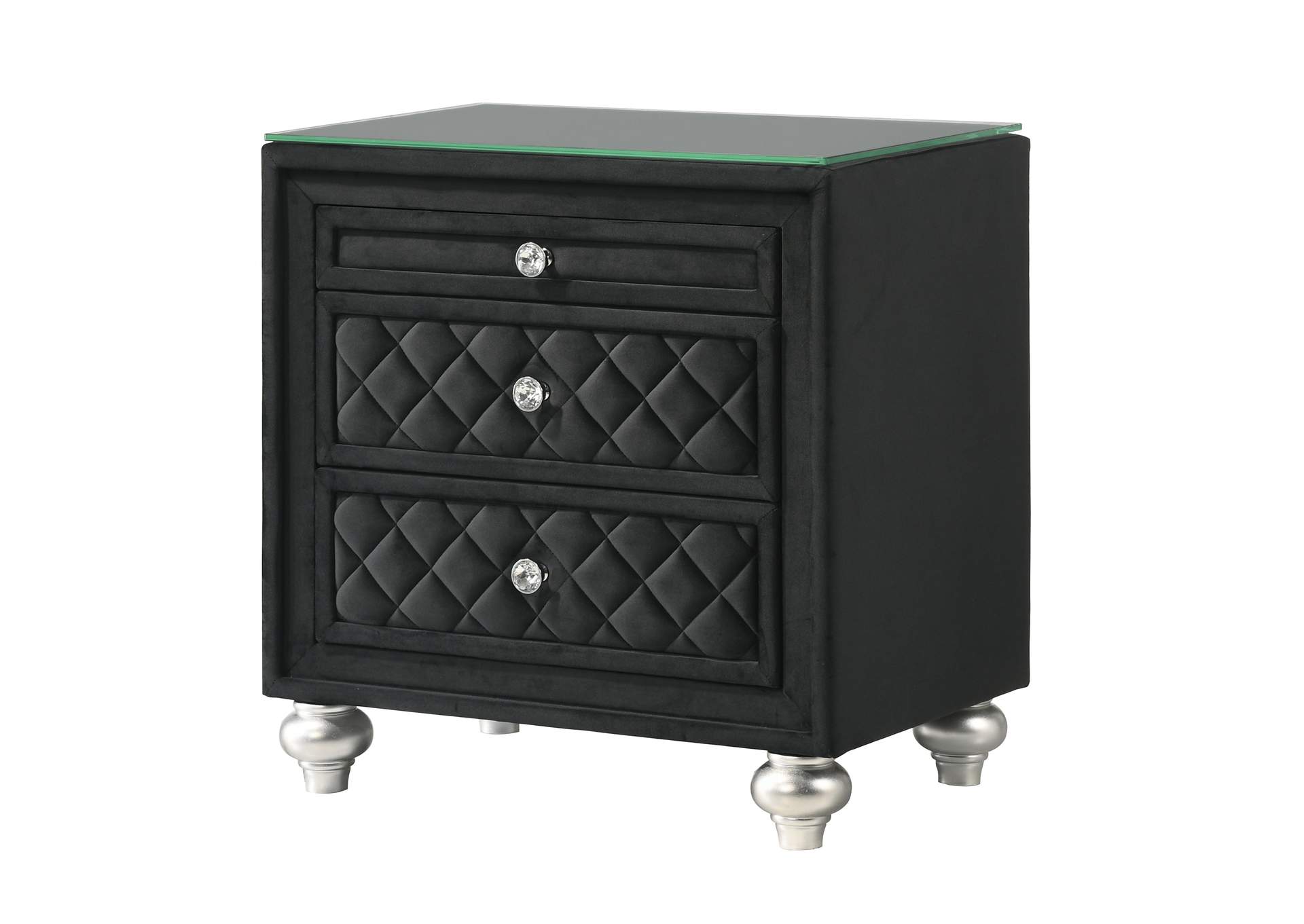 CAMEO NIGHT STAND - BLACK image 1
