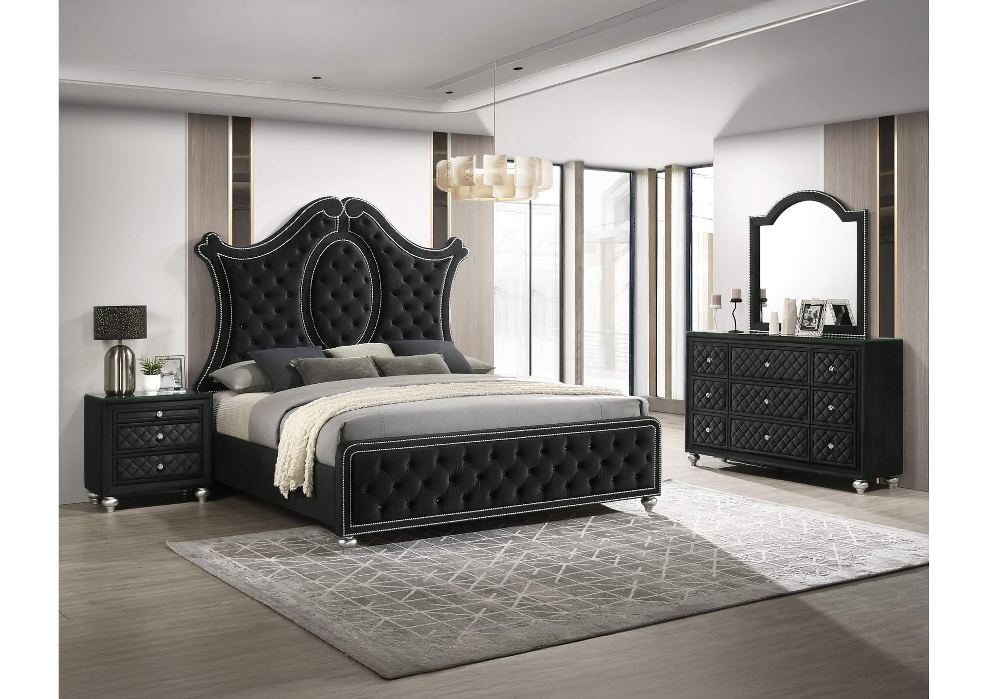 CAMEO NIGHT STAND - BLACK image 6