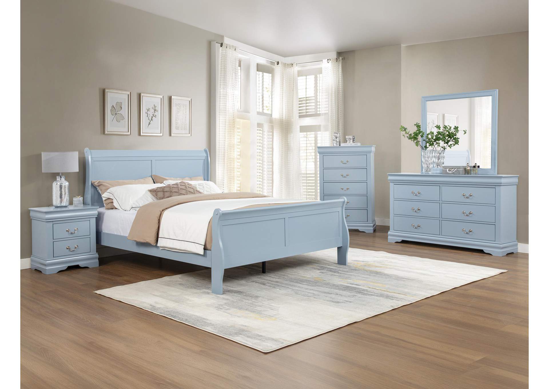 LOUIS PHILIP DRESSER - BLUE image 3