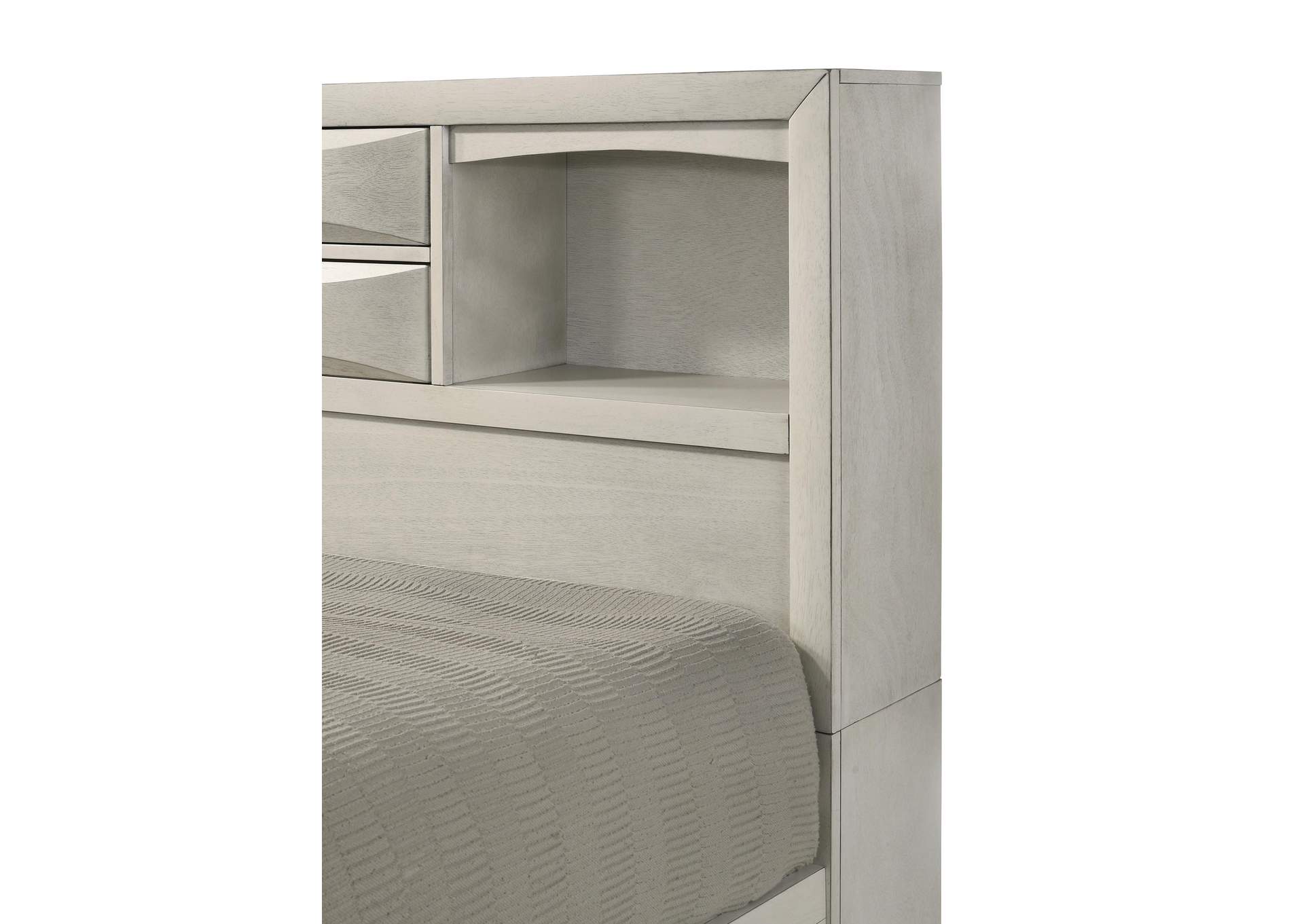 EMILY KING 12-PIECE BEDROOM SET - WHITE image 9