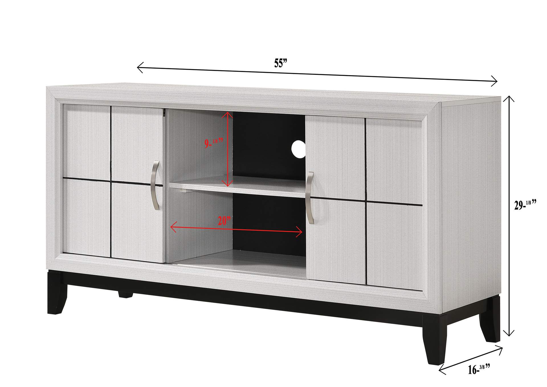 Akerson Tv Stand Chalk image 6