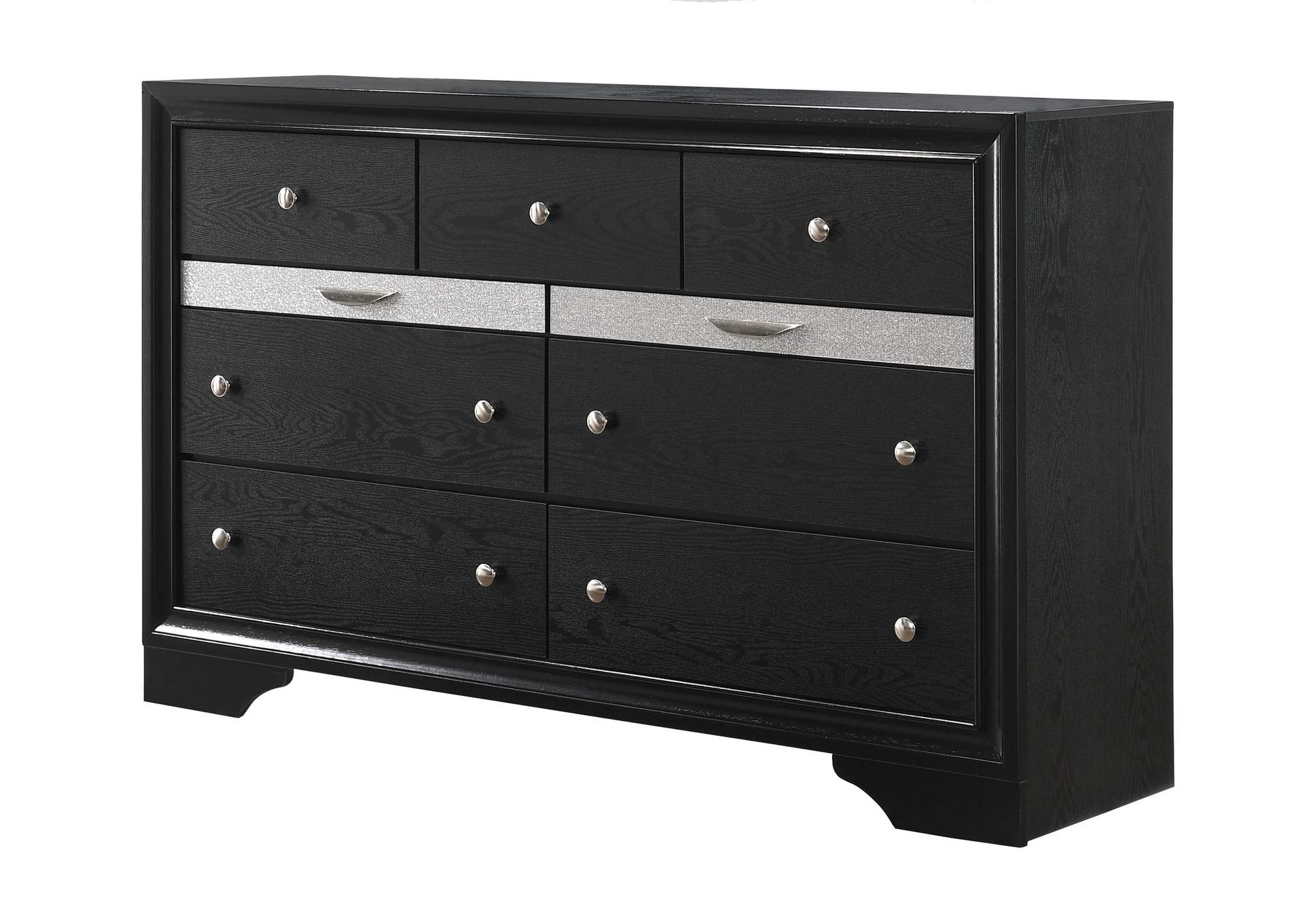 REGATA DRESSER - BLACK AND SILVER image 1