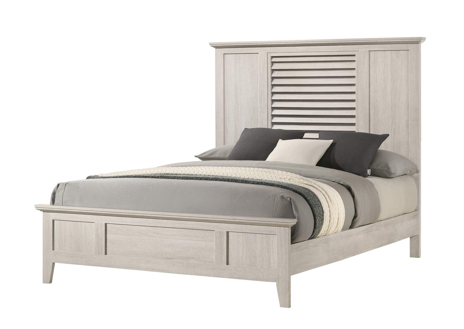 Sarter Queen Bed - White