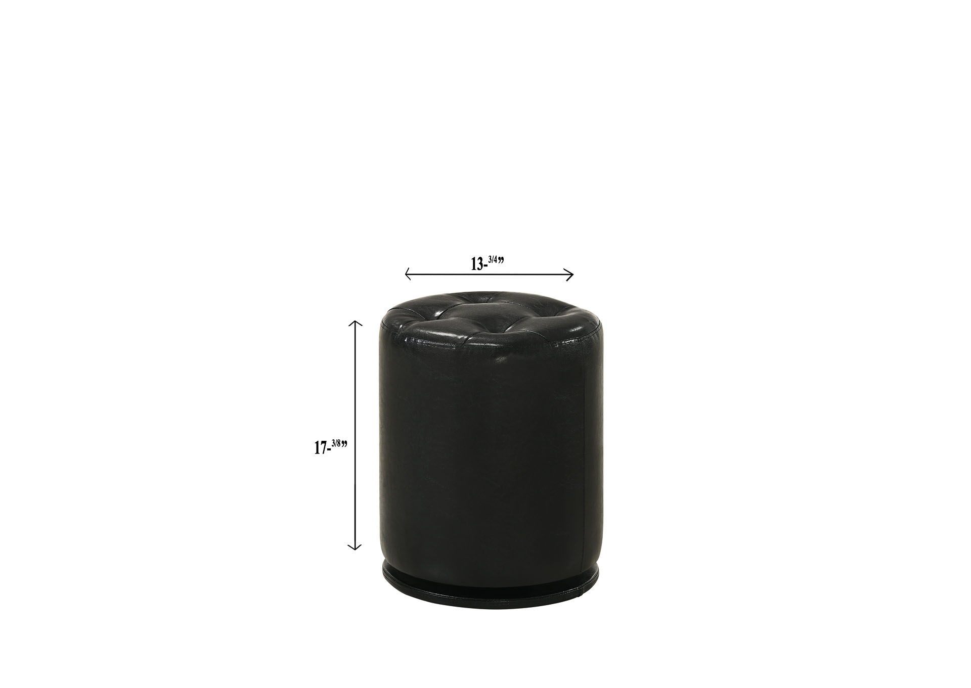 Morgan Round Swivel Stool Black image 6