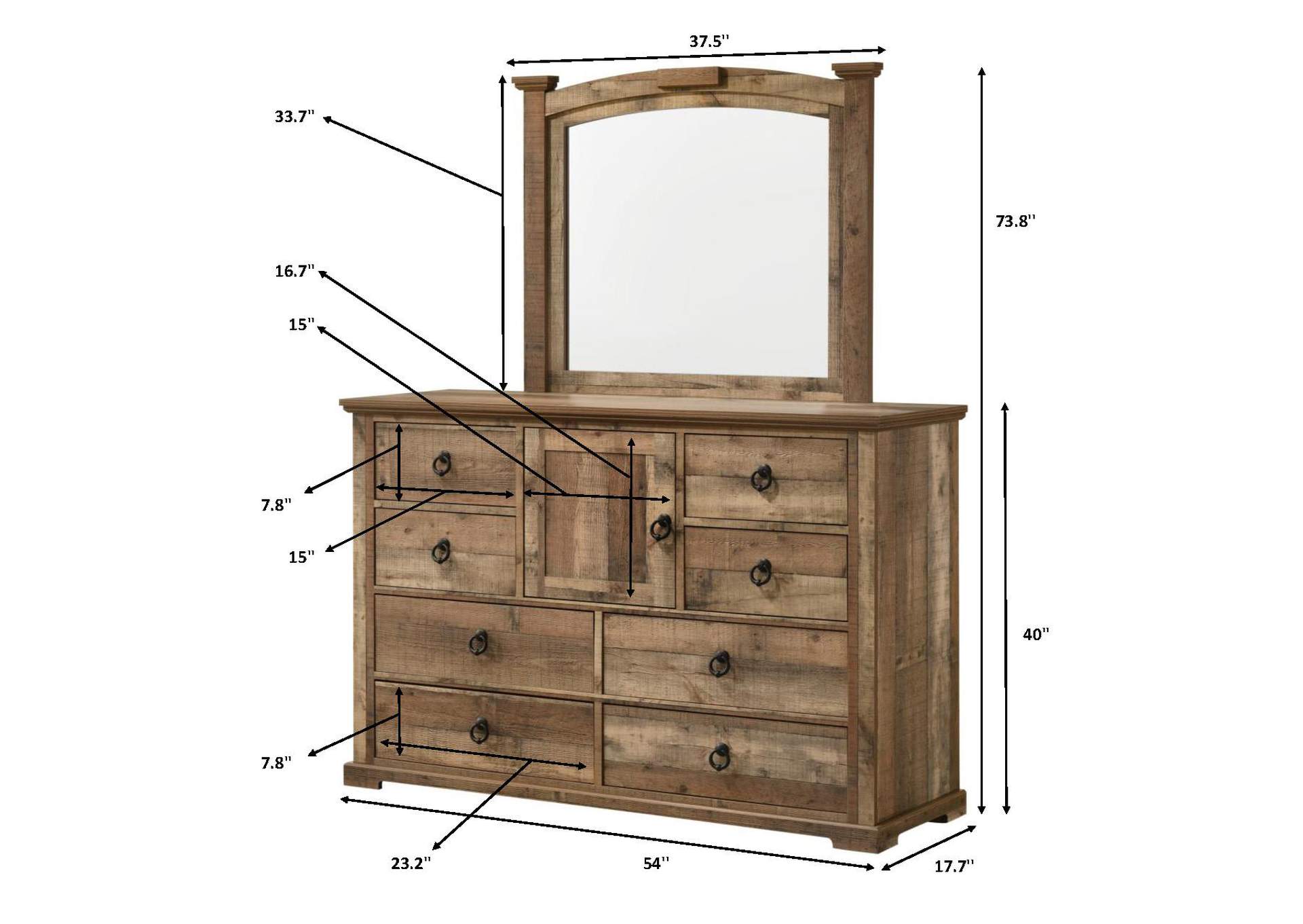 ELLA-MAE DRESSER-RECLAIMED - NATURAL image 7