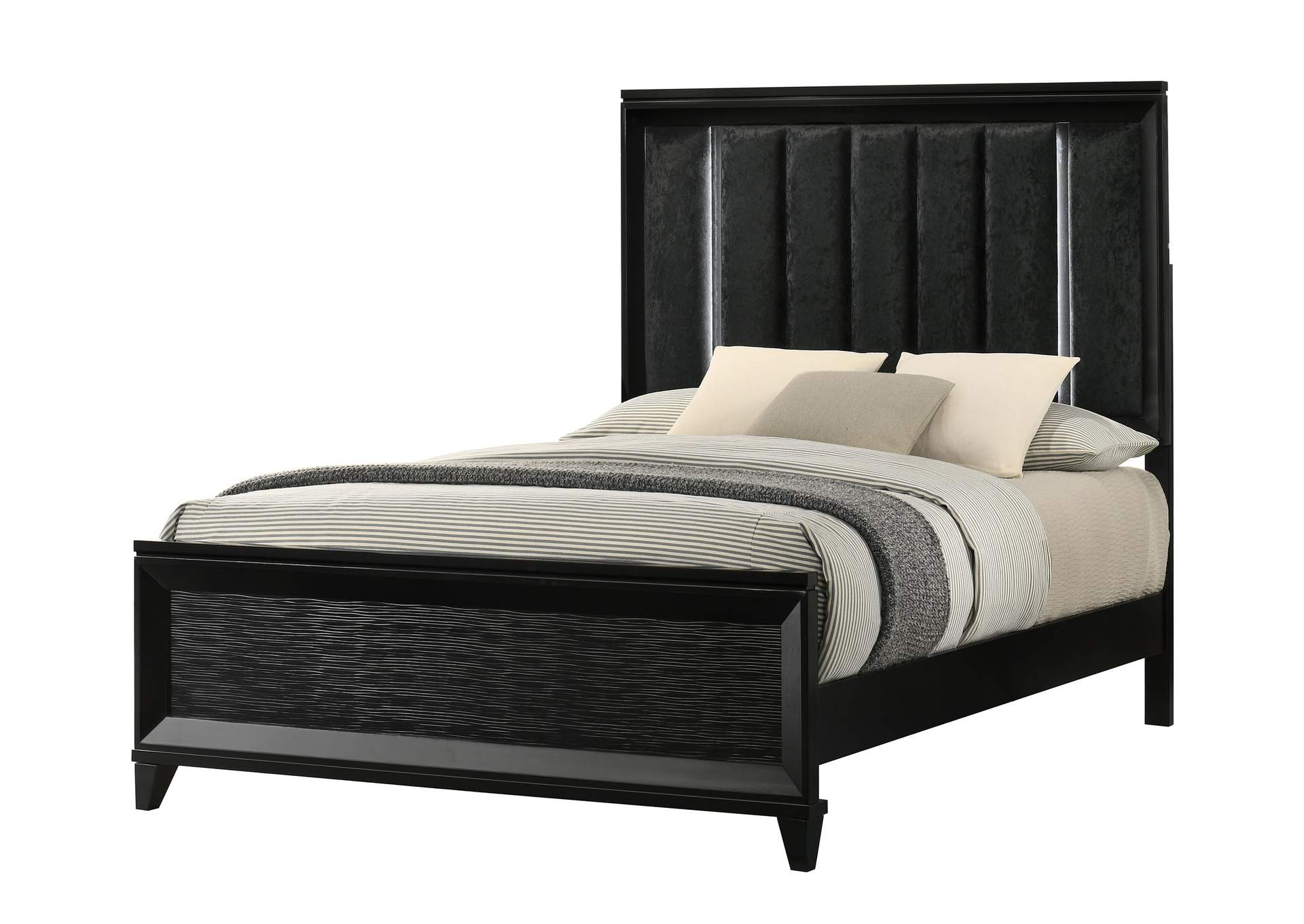CRESSIDA QUEEN BED - BLACK image 1
