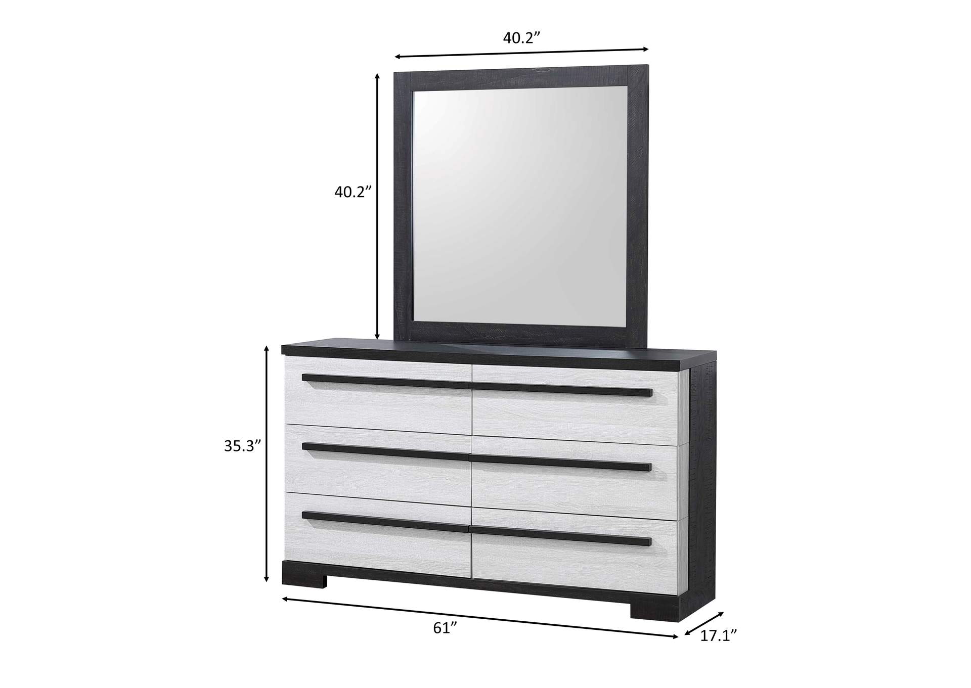REMINGTON DRESSER - CHALK AND EBONY image 6