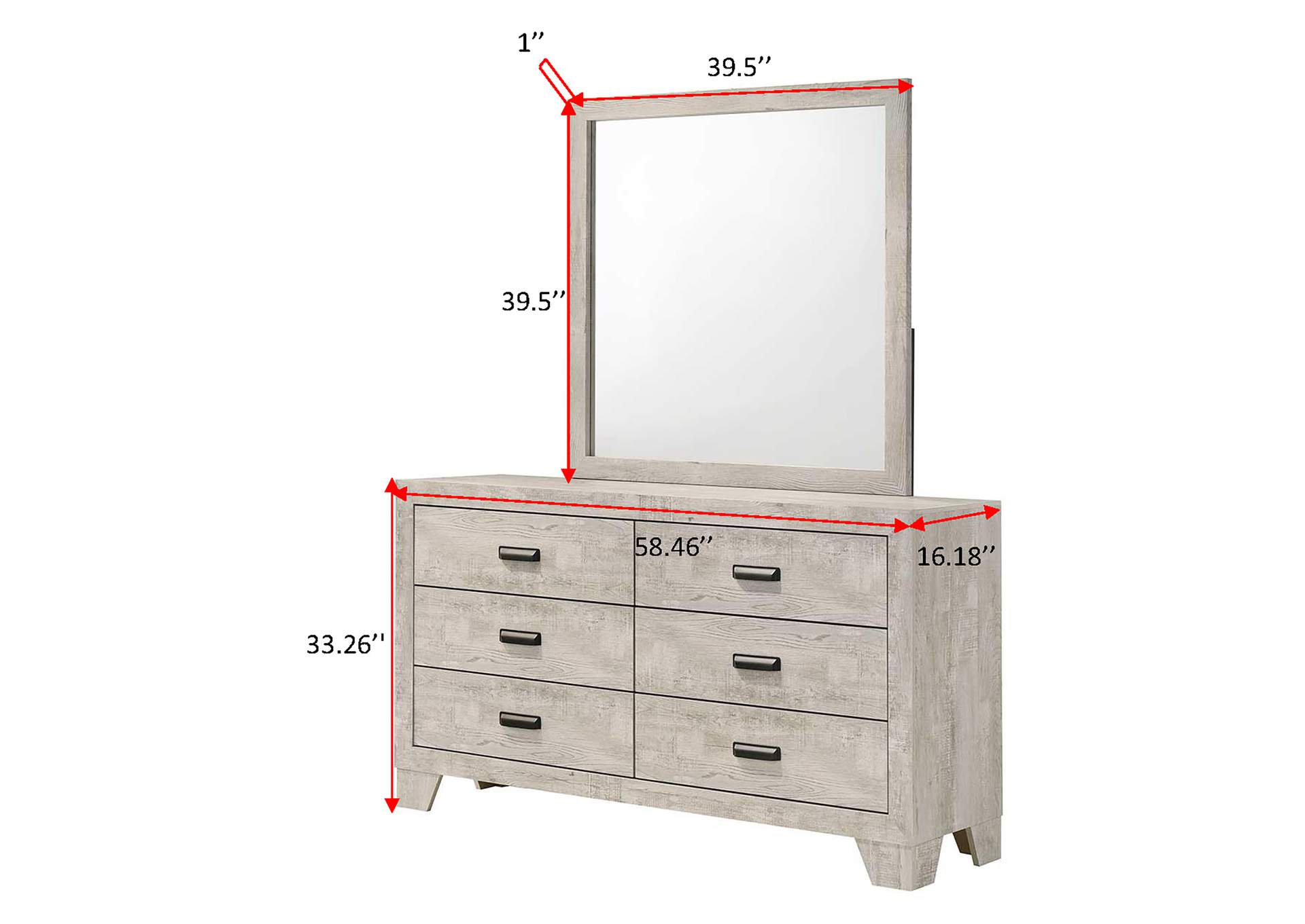 MILLIE DRESSER - WHITE image 6