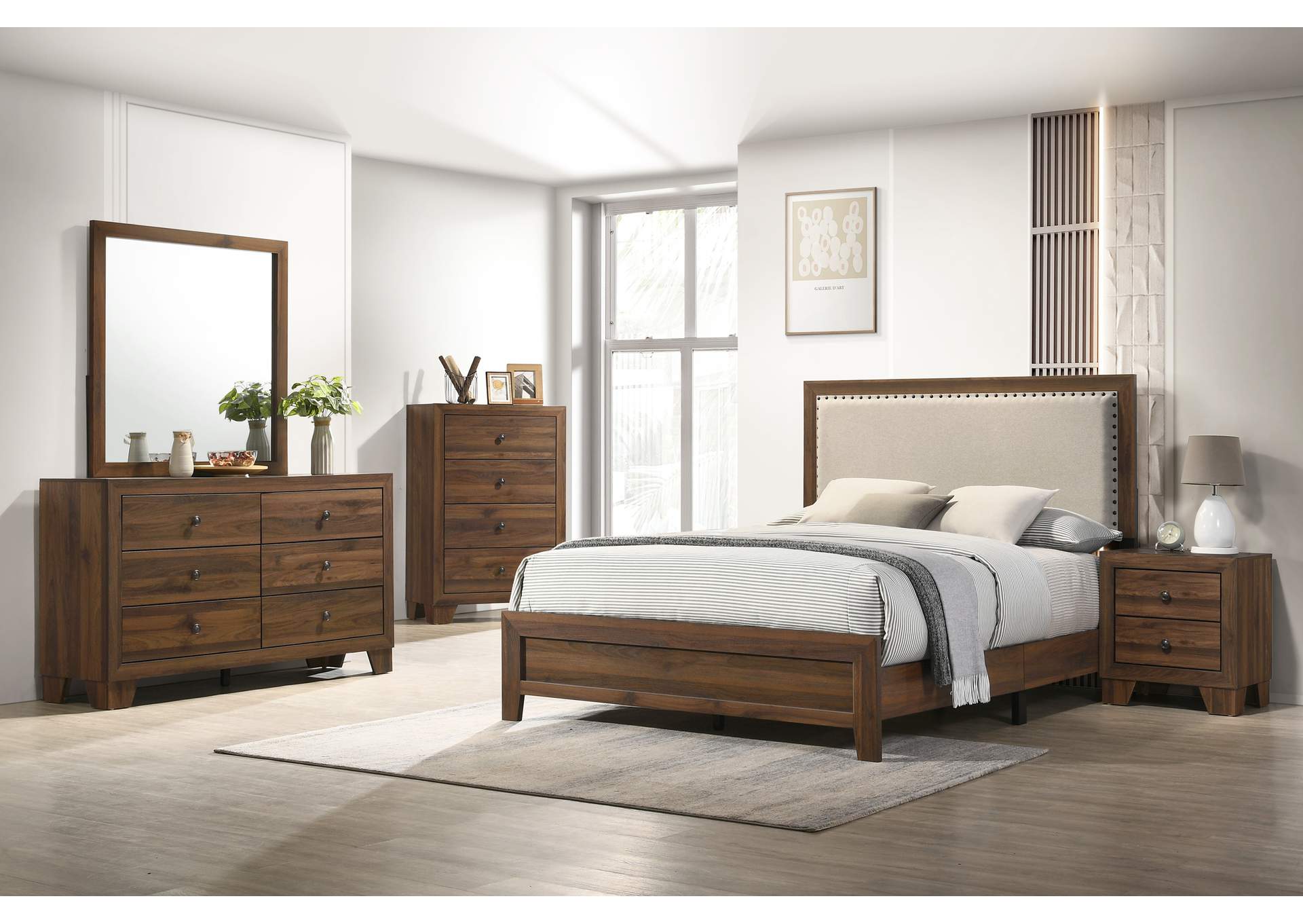 Millie 5-Piece Bedroom Set - Brown