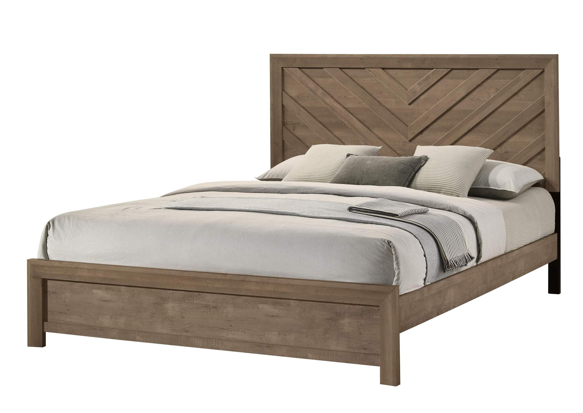 VALOR KING BED - BROWN image 1