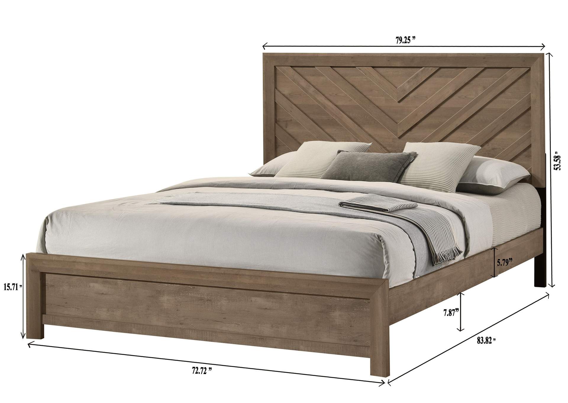 VALOR KING BED - BROWN image 6