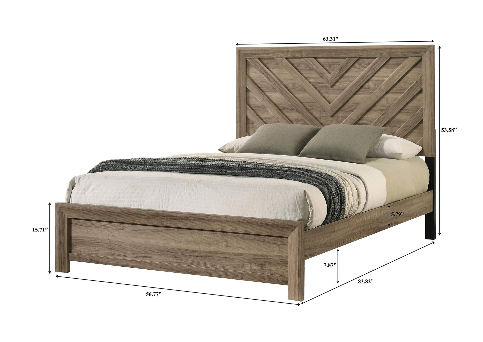 VALOR KING BED - BROWN image 7