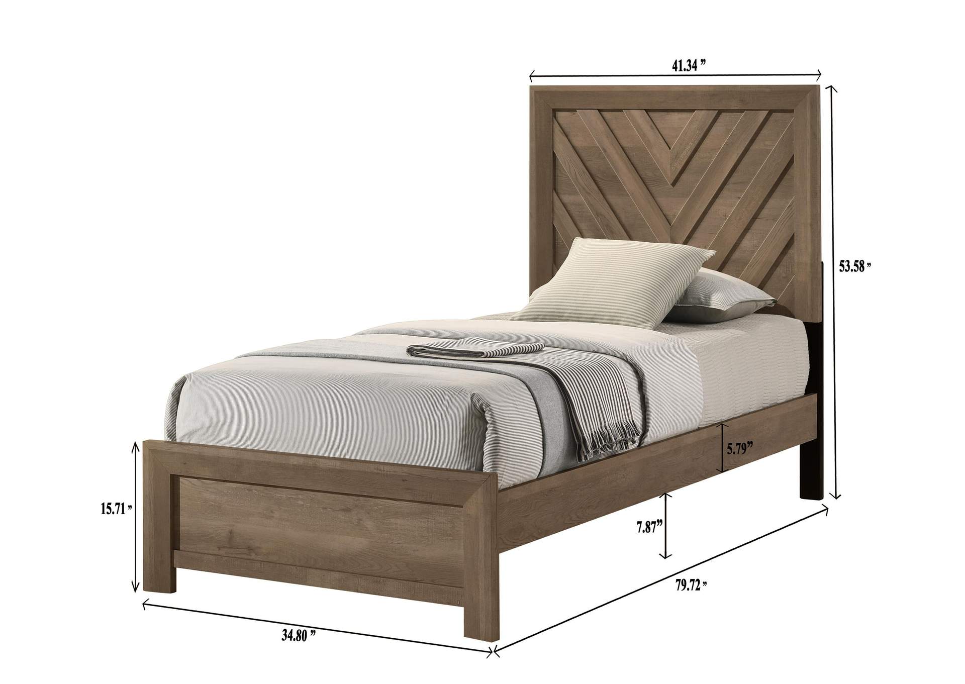 VALOR TWIN BED - BROWN image 7