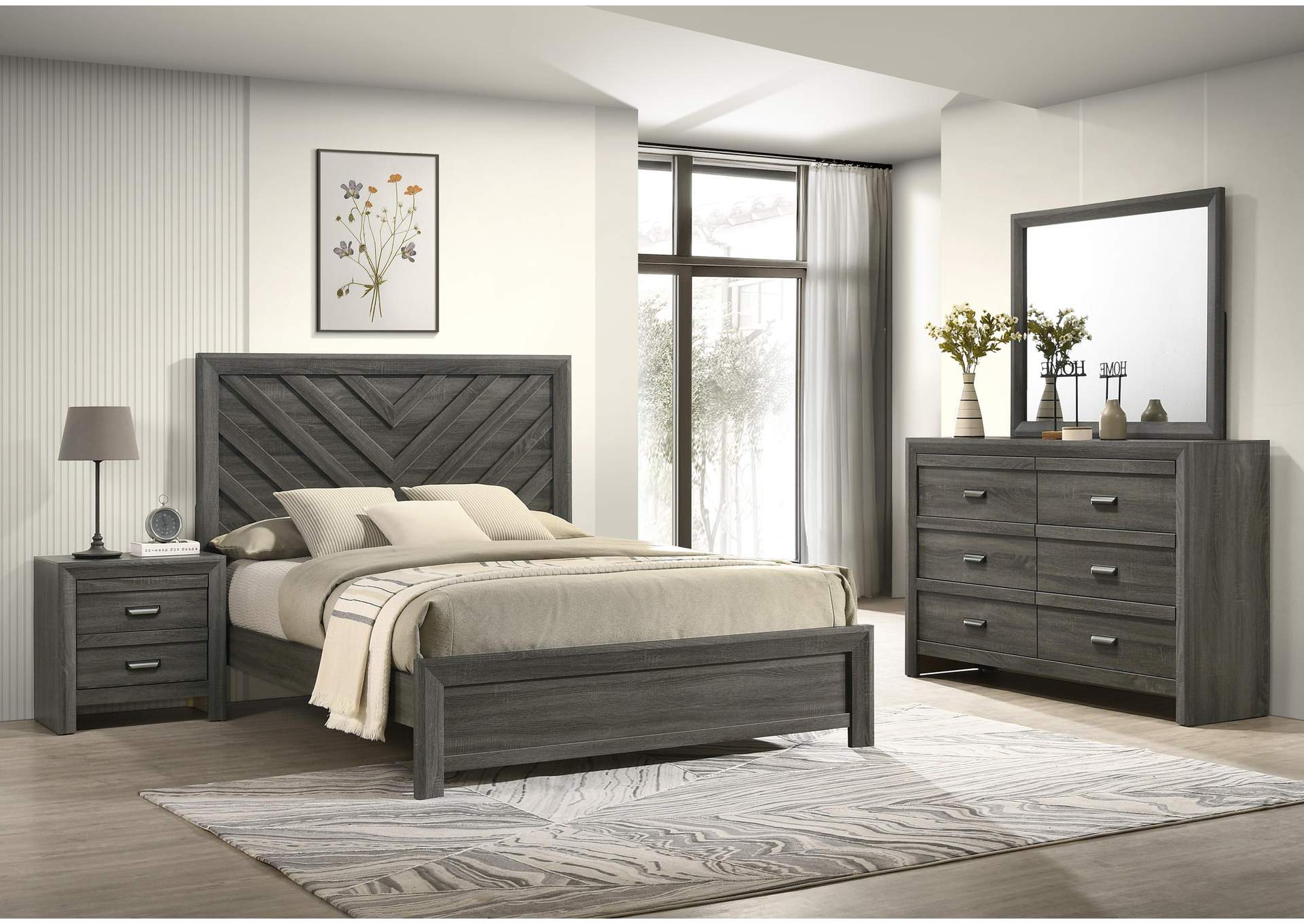 VALOR KING BED - GRAY image 6