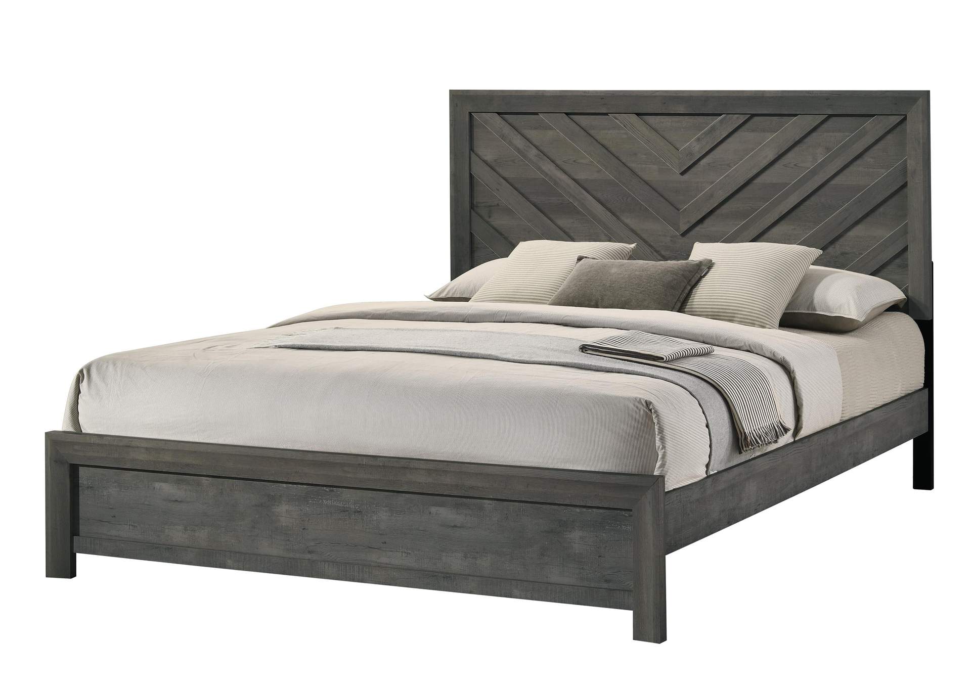 VALOR KING BED - GRAY image 1
