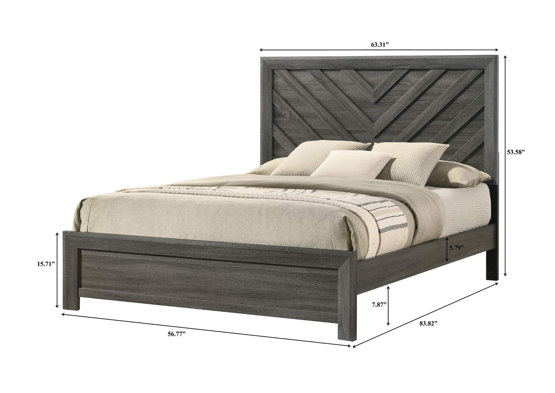 VALOR KING BED - GRAY image 8
