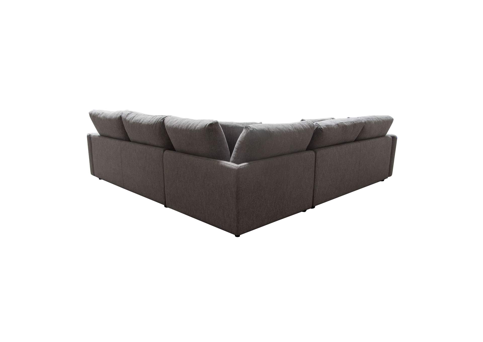 Arcadia 3pc Corner Sectional W/ Feather Down Seating In Grey Fabric image 6