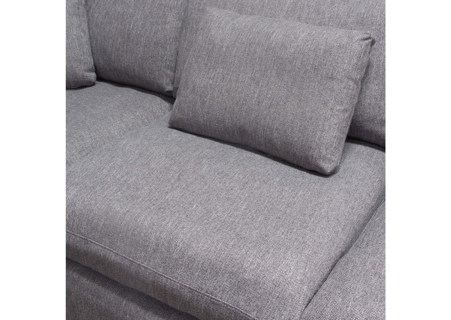 Arcadia 3pc Corner Sectional W/ Feather Down Seating In Grey Fabric image 8