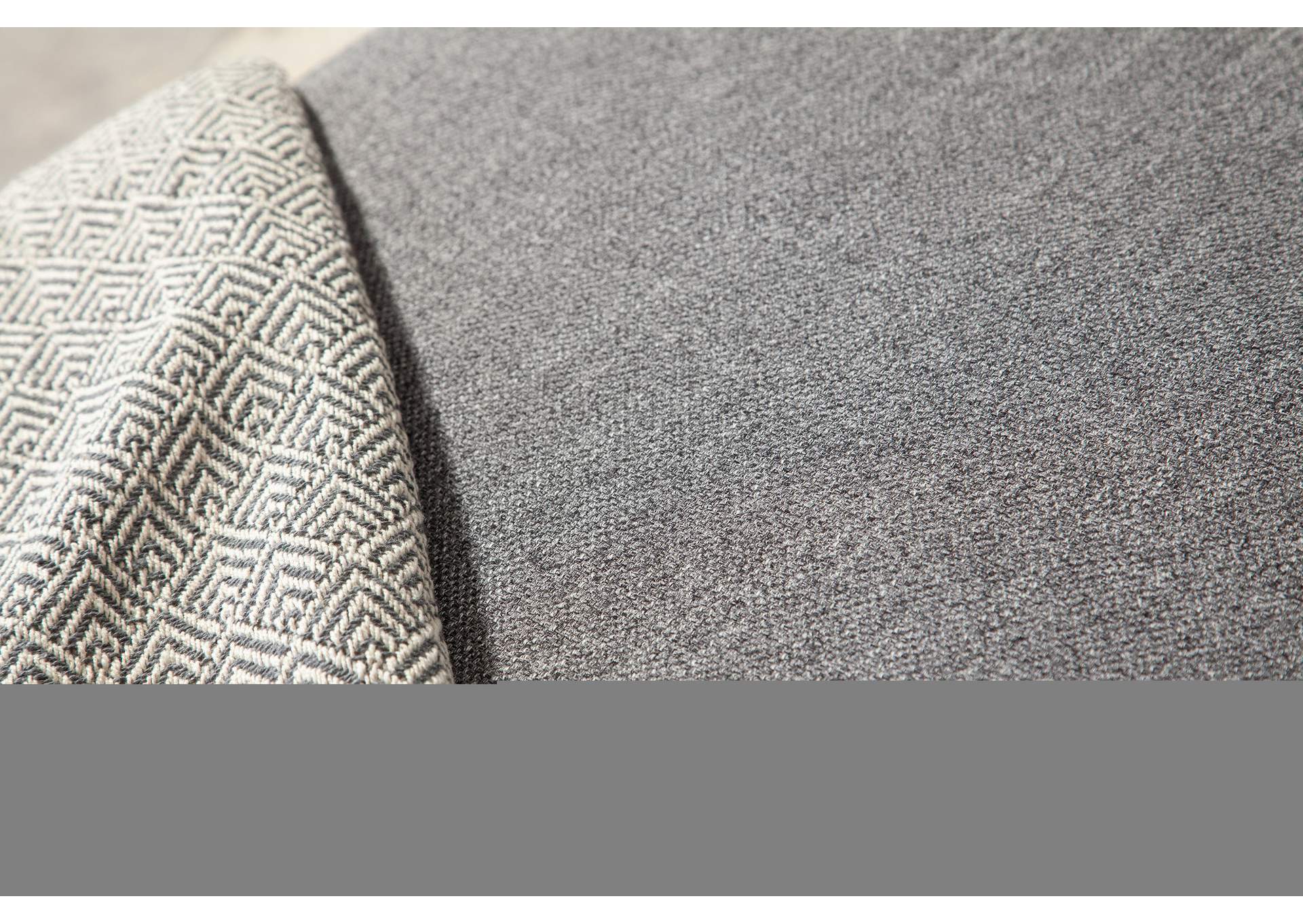 Arcadia 3pc Corner Sectional W/ Feather Down Seating In Grey Fabric image 9
