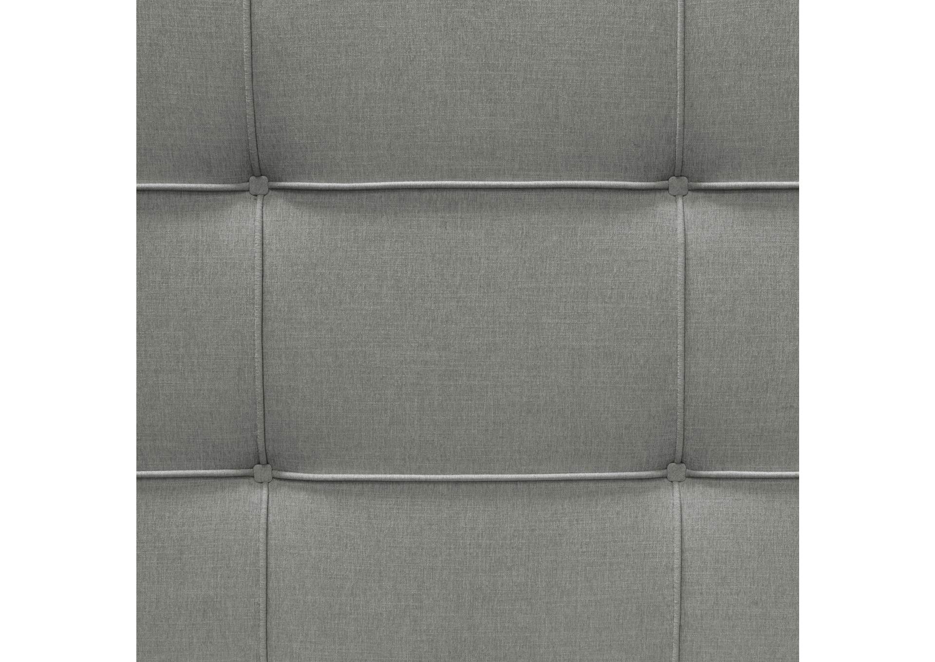 Beverly Queen Bed With Integrated Footboard Storage Unit & Accent Wings In Grey Fabric By Diamond Sofa image 14