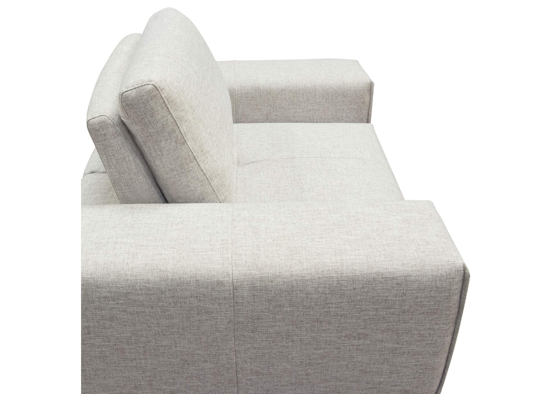Jazz Modular 1-seater With Adjustable Backrest In Light Brown Fabric image 4