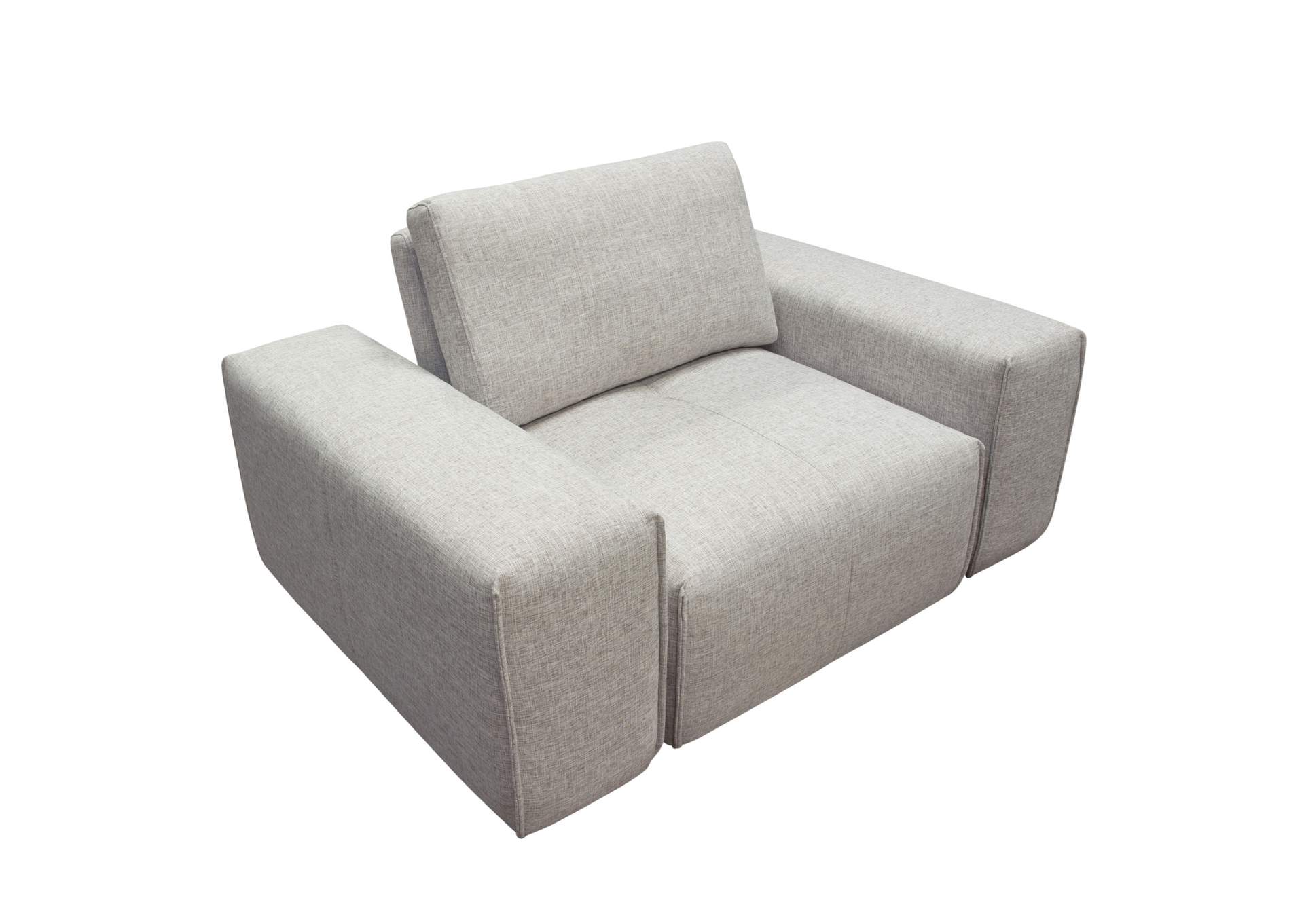 Jazz Modular 1-seater With Adjustable Backrest In Light Brown Fabric image 8