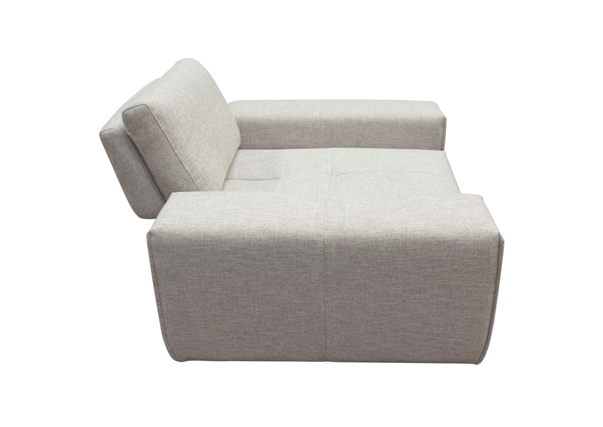 Jazz Modular 1-seater With Adjustable Backrest In Light Brown Fabric image 11