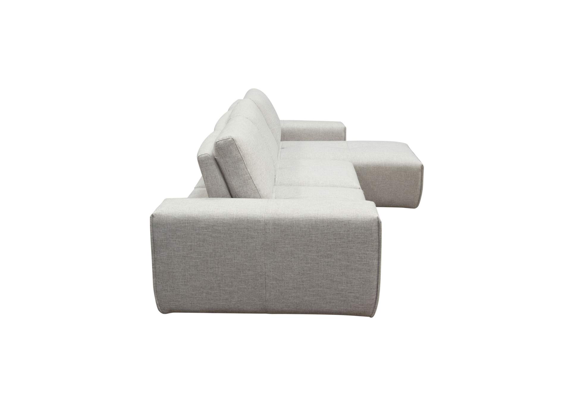 Jazz Modular 3-seater Chaise Sectional With Adjustable Backrests In Light Brown Fabric image 10