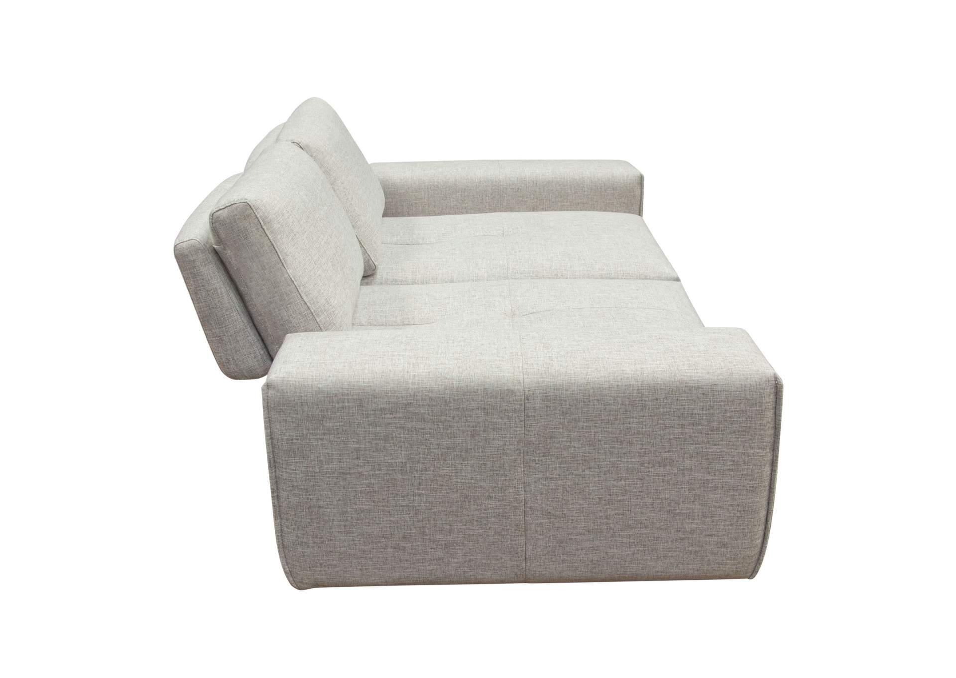 Jazz Modular 2-seater With Adjustable Backrests In Light Brown Fabric image 9