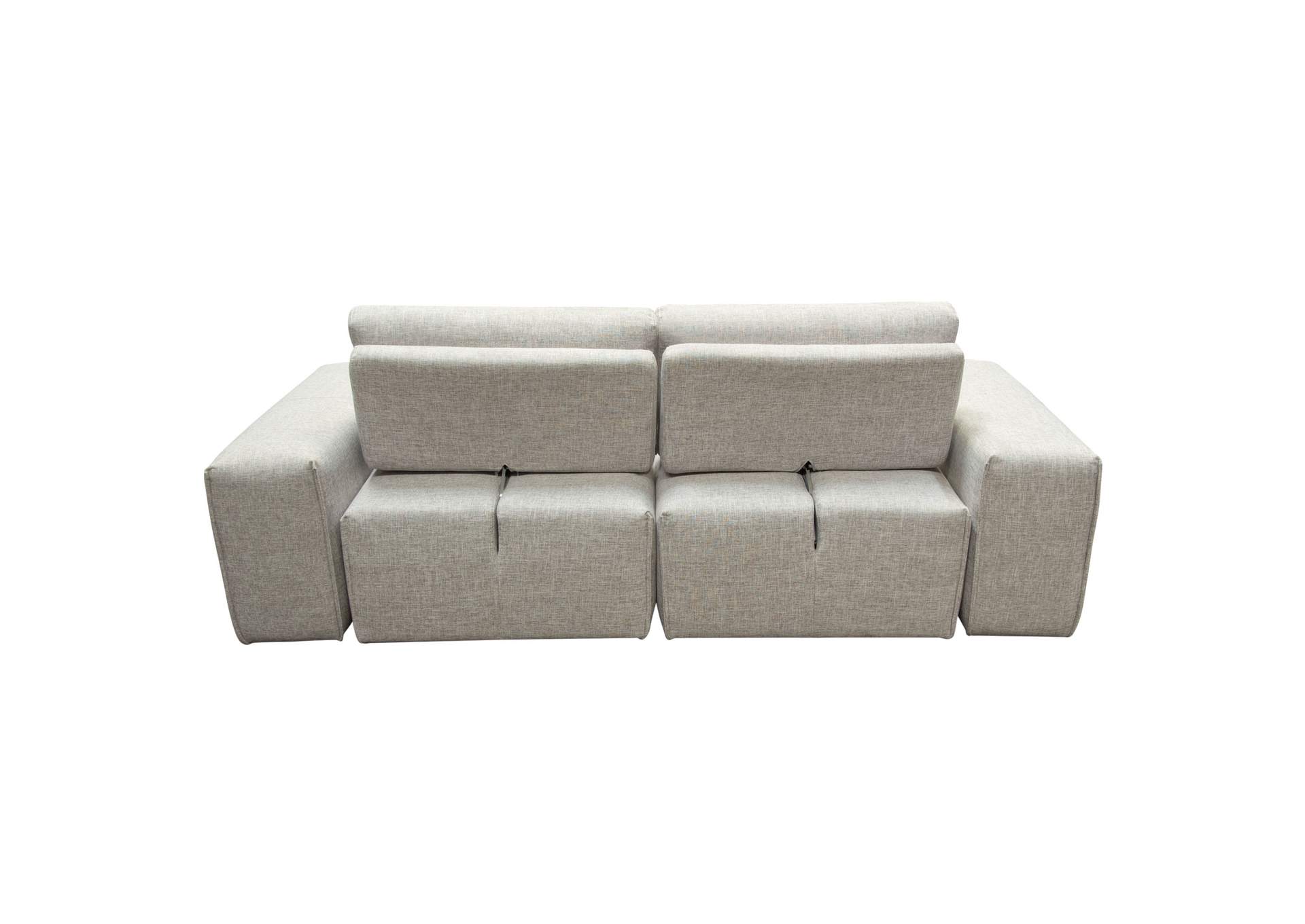 Jazz Modular 2-seater With Adjustable Backrests In Light Brown Fabric image 11