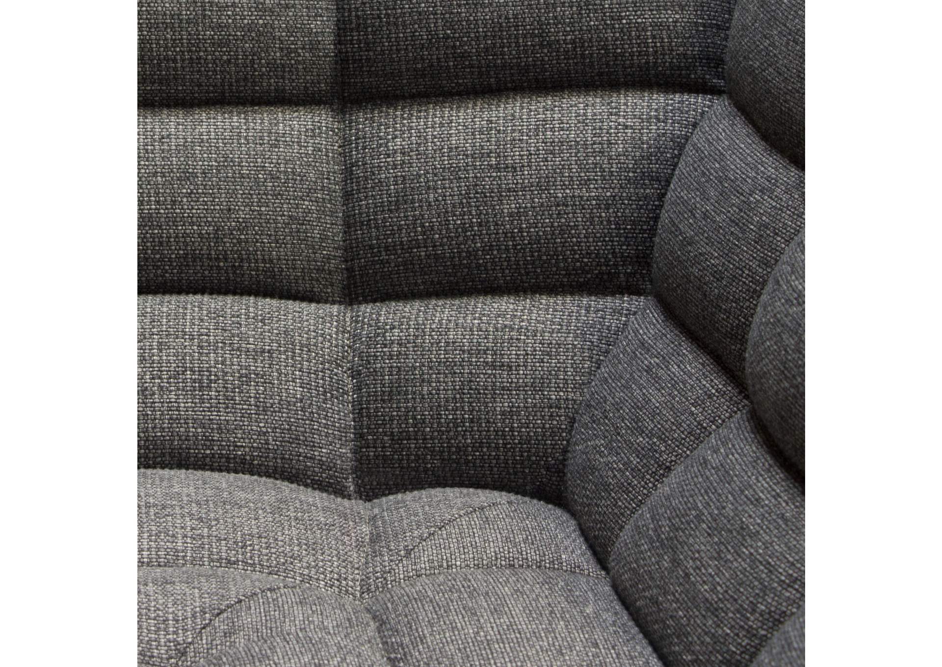 Marshall 3pc Corner Modular Sectional W/ Scooped Seat In Grey Fabric image 3