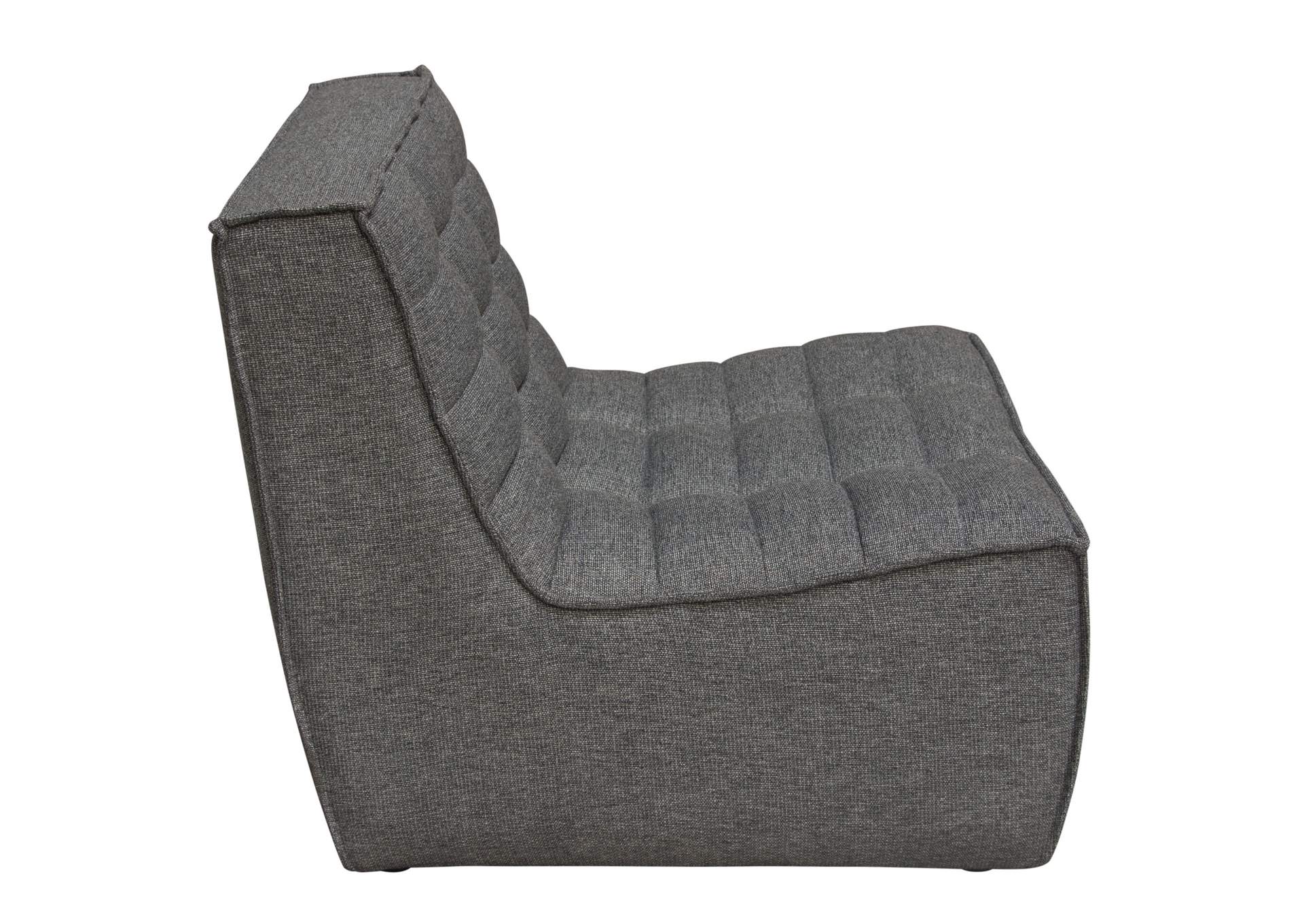 Marshall 3pc Corner Modular Sectional W/ Scooped Seat In Grey Fabric image 5