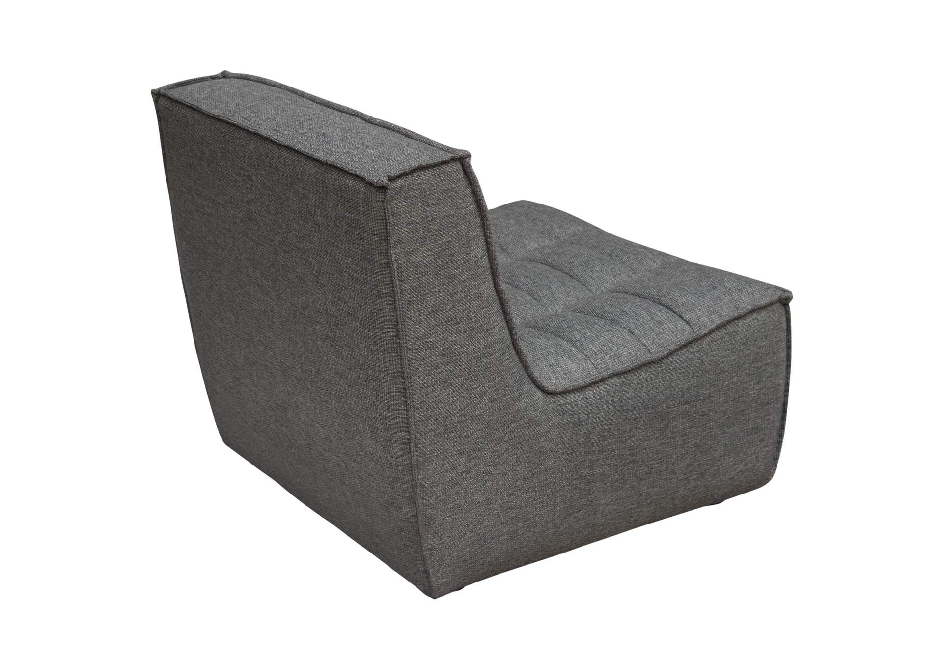 Marshall 3pc Corner Modular Sectional W/ Scooped Seat In Grey Fabric image 4