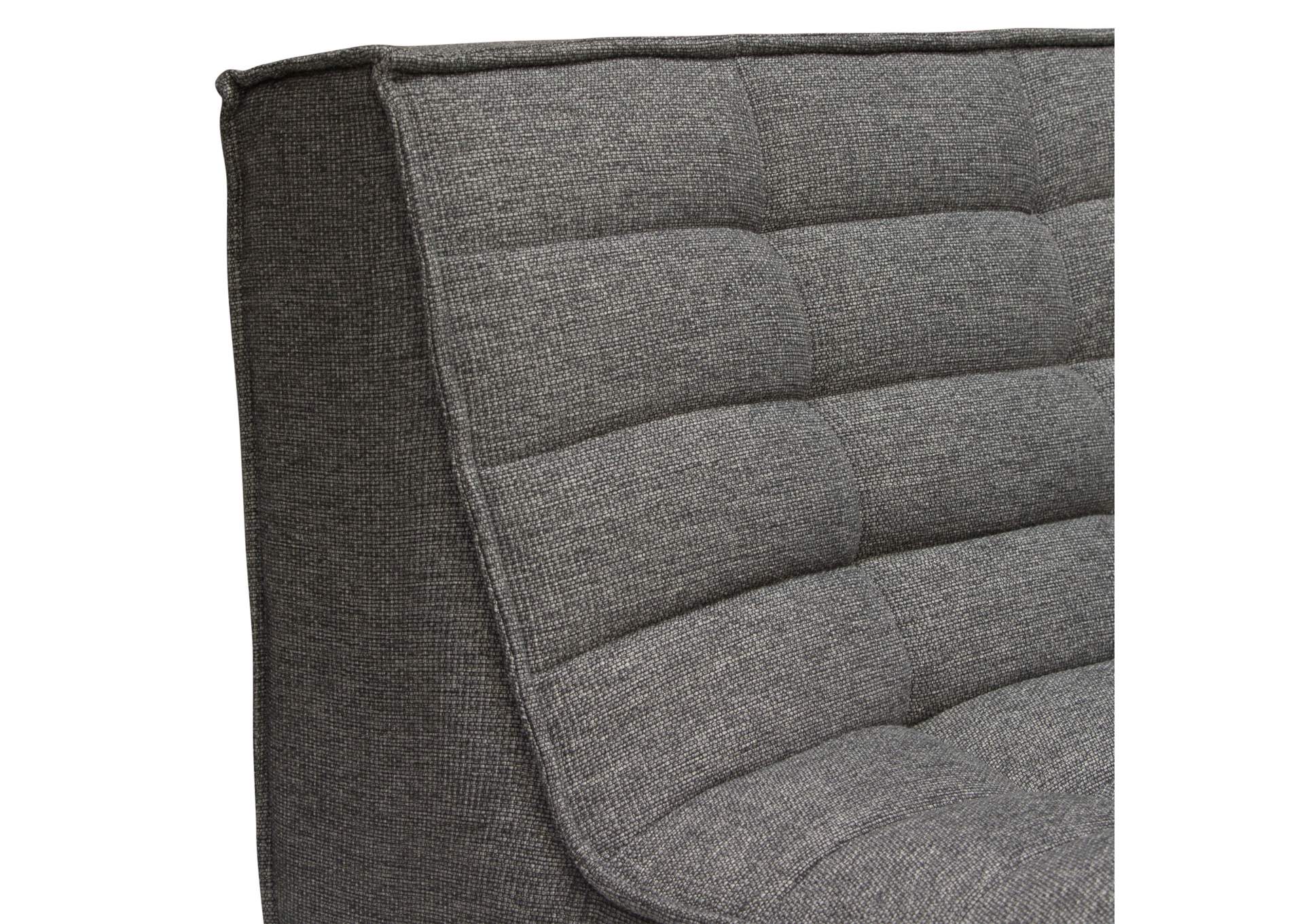 Marshall 5pc Corner Modular Sectional W/ Scooped Seat In Grey Fabric image 24