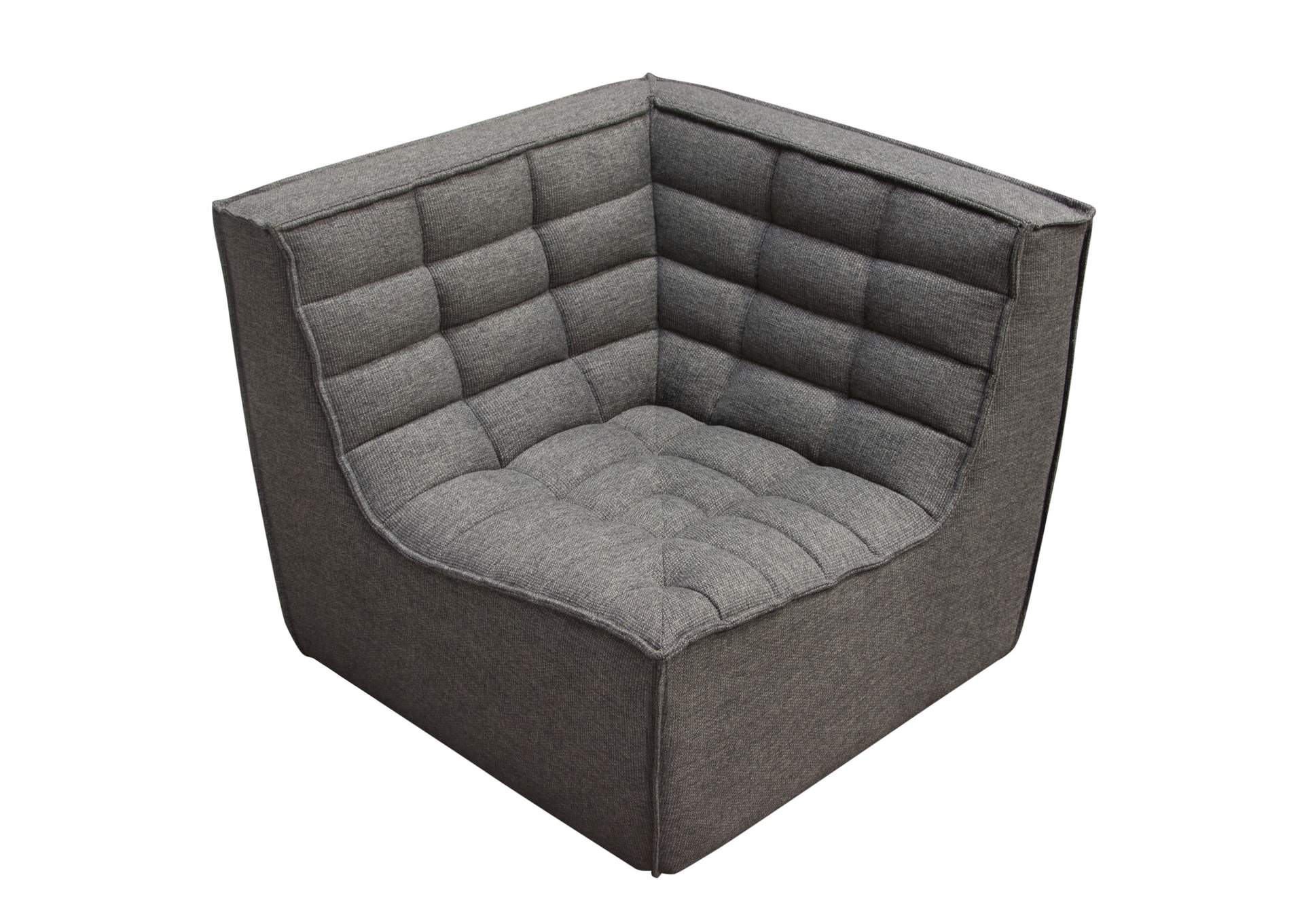 Marshall 5pc Corner Modular Sectional W/ Scooped Seat In Grey Fabric image 21