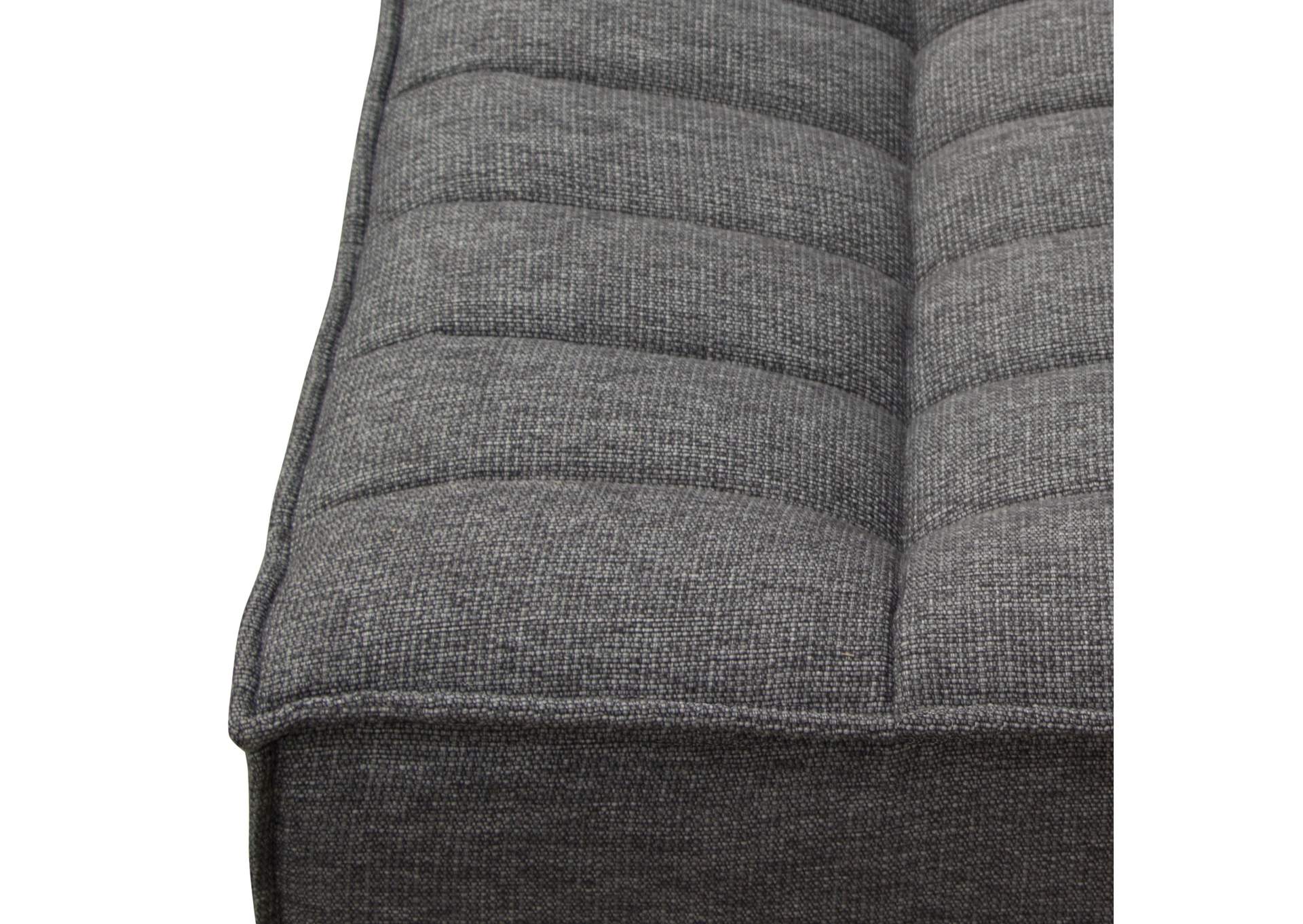 Marshall Scooped Seat Ottoman In Grey Fabric image 7