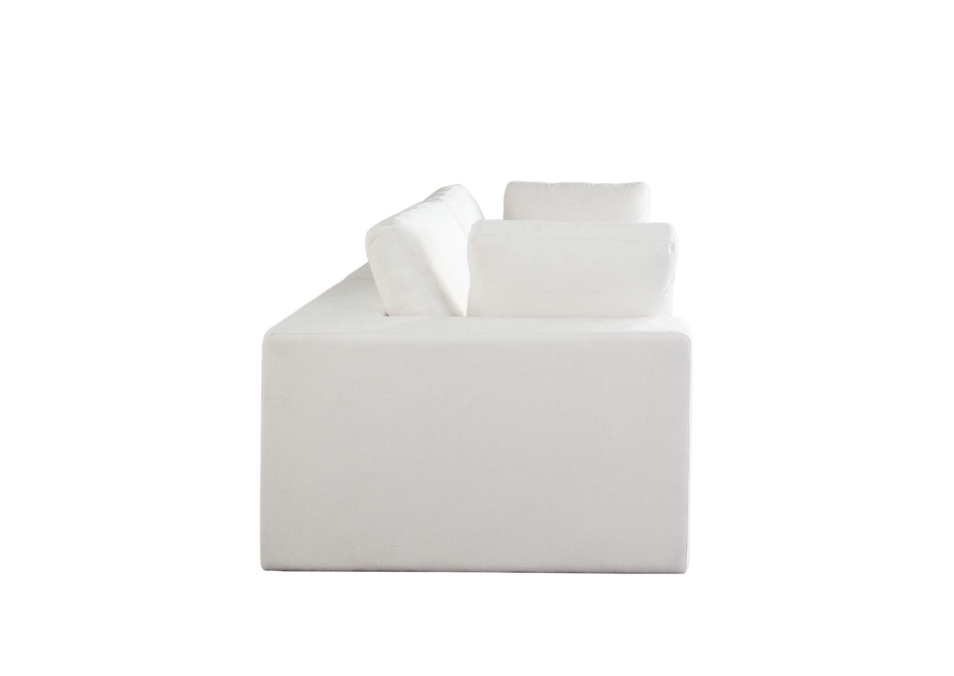Muse 2pc Modular Sofa In Mist White Performance Fabric image 9