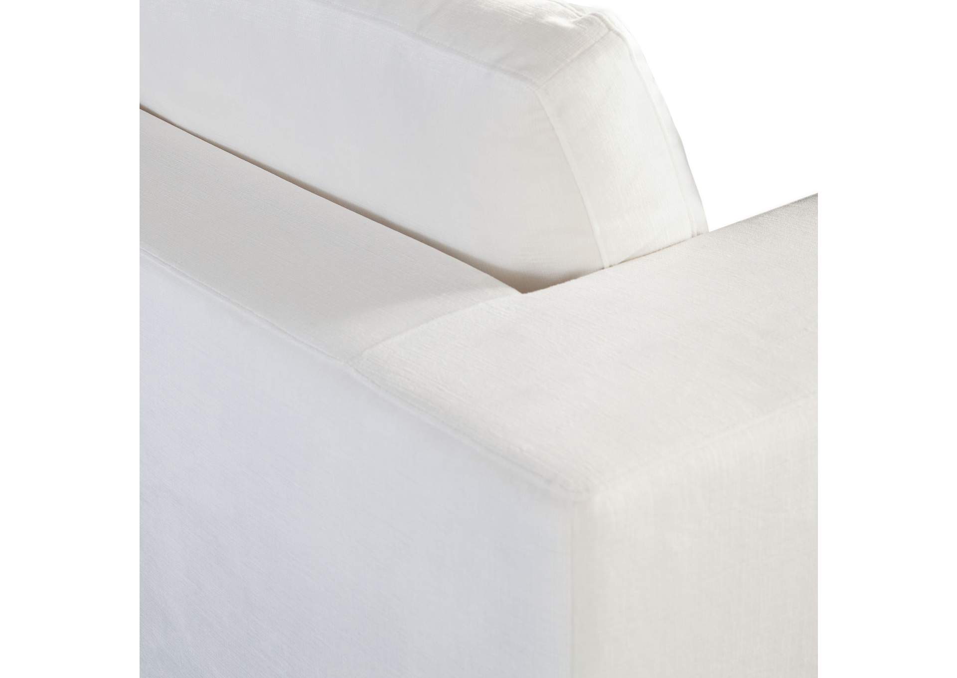 Muse Accent Chair In Mist White Performance Fabric image 5