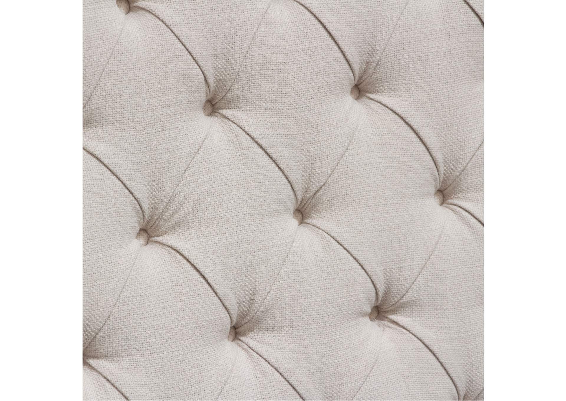 Park Avenue Eastern King Tufted Bed With Vintage Wing In Desert Sand Linen image 11