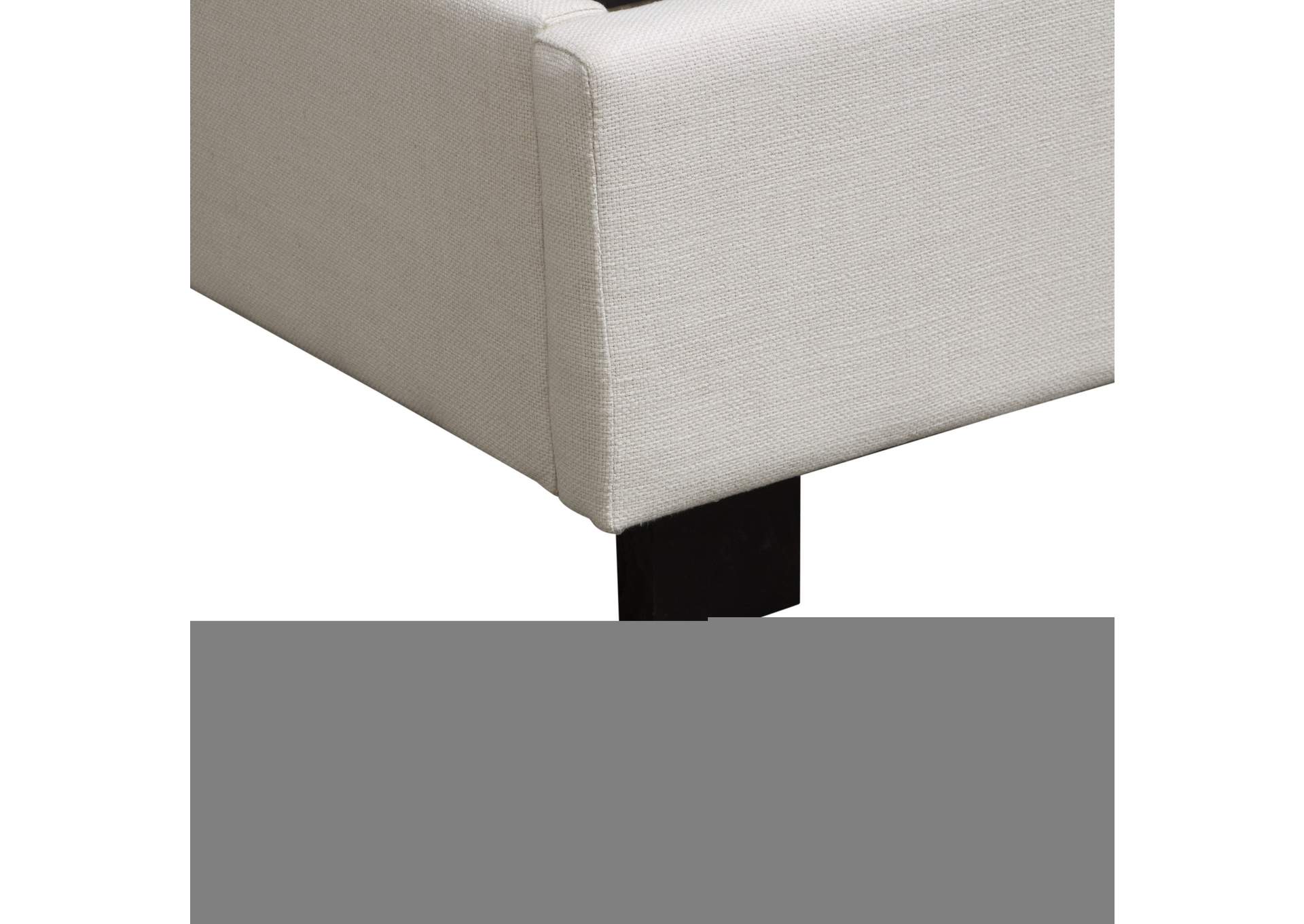 Park Avenue Eastern King Tufted Bed With Vintage Wing In Desert Sand Linen image 13