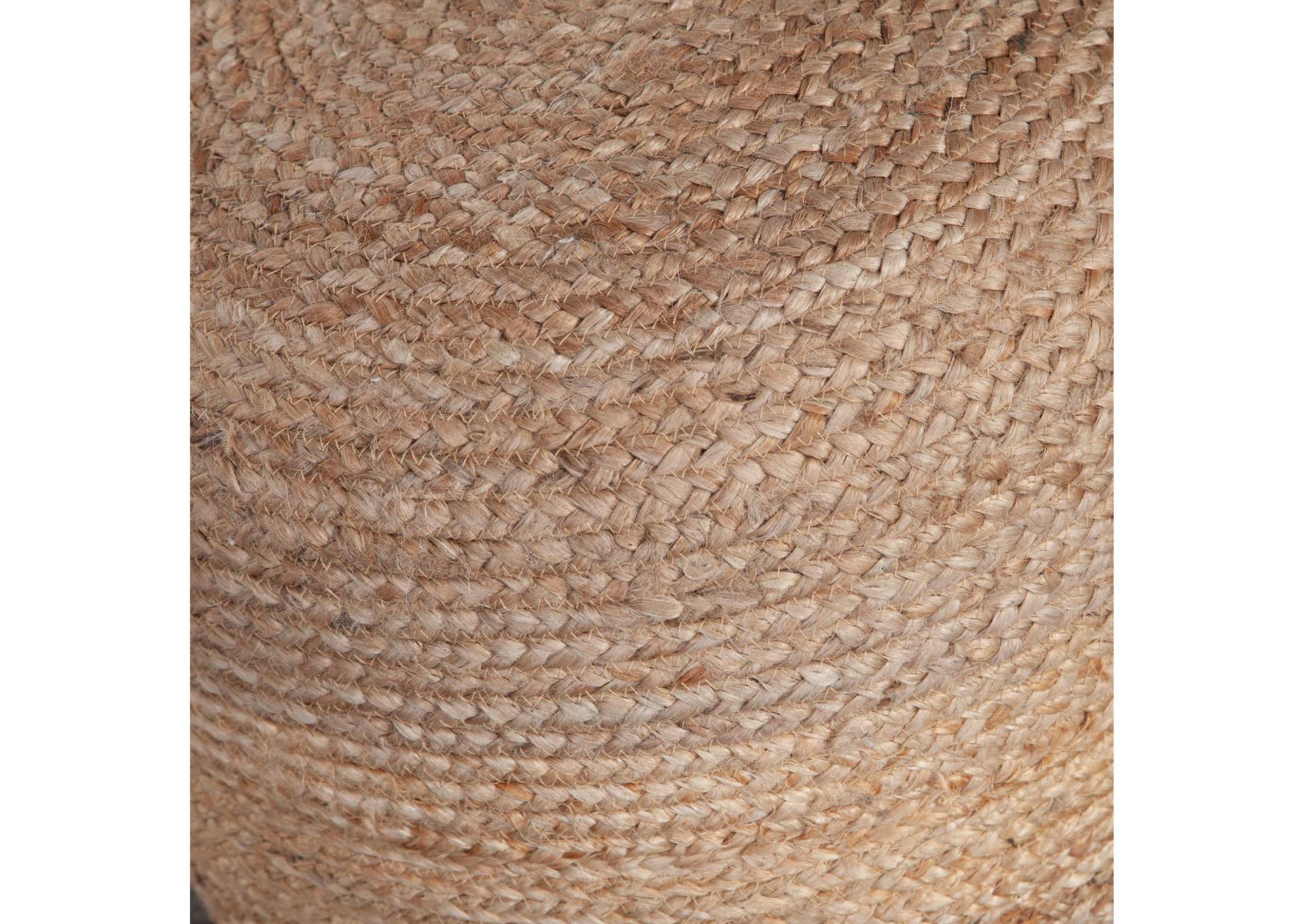 Round Pouf In Natural Jute Fiber image 7