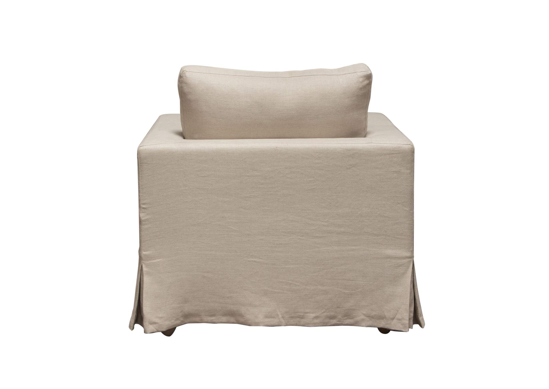 Savannah Slip-cover Chair In Sand Natural Linen image 7