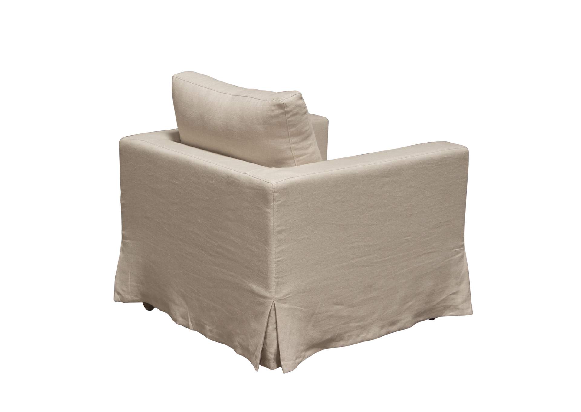 Savannah Slip-cover Chair In Sand Natural Linen image 8
