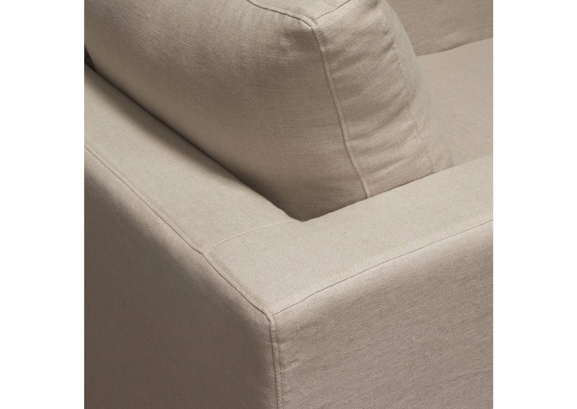 Savannah Slip-cover Chair In Sand Natural Linen image 9