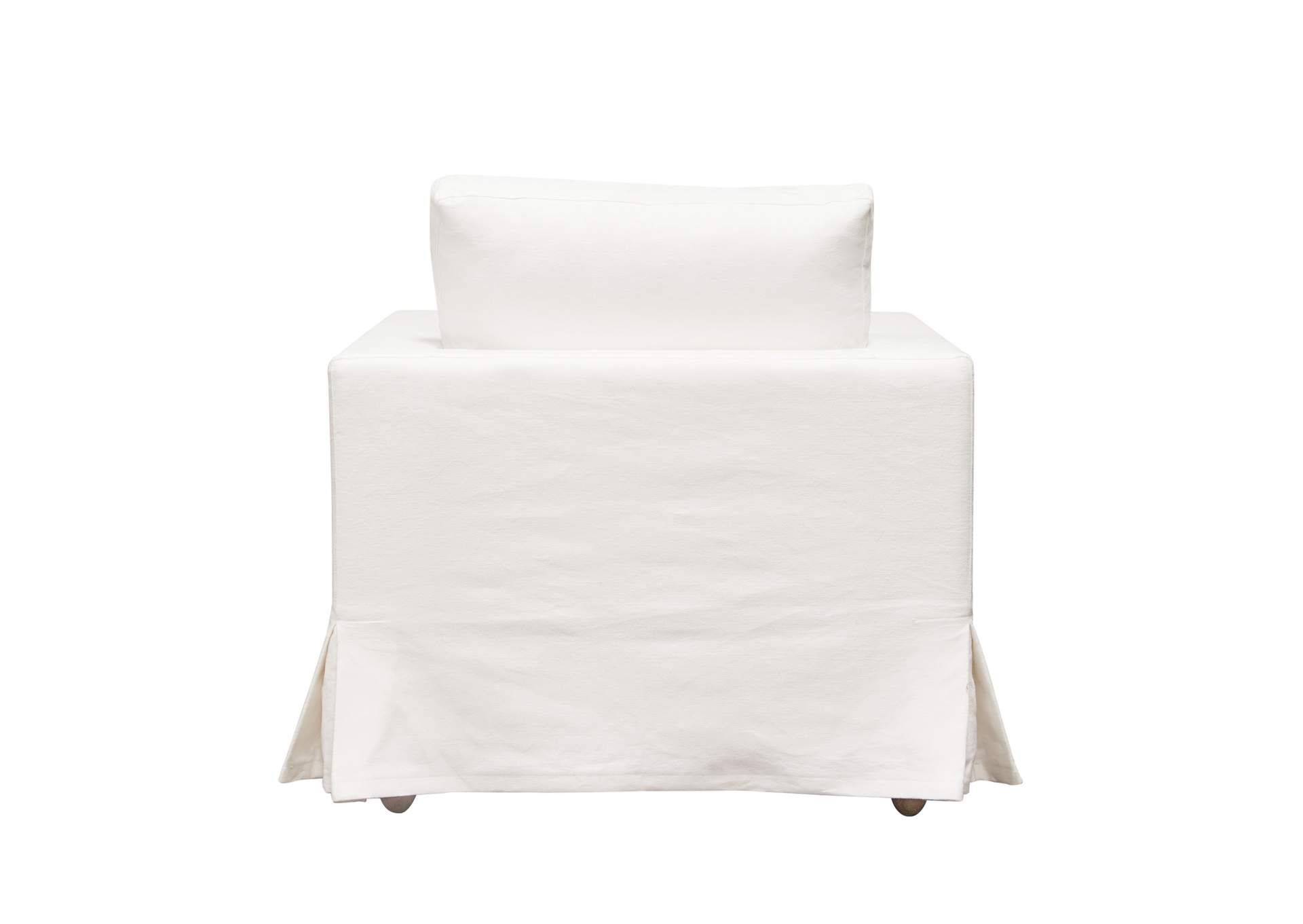 Savannah Slip-cover Chair In White Natural Linen image 7
