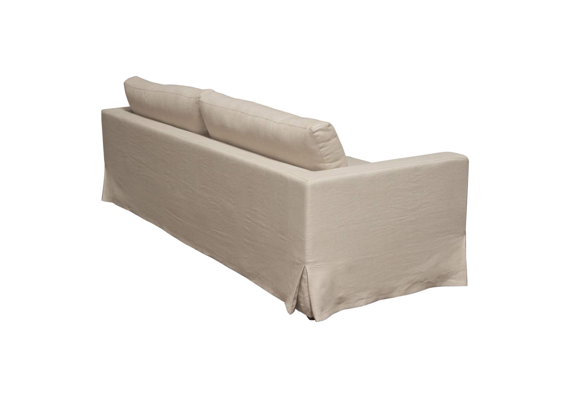 Savannah Slip-cover Sofa In Sand Natural Linen image 8